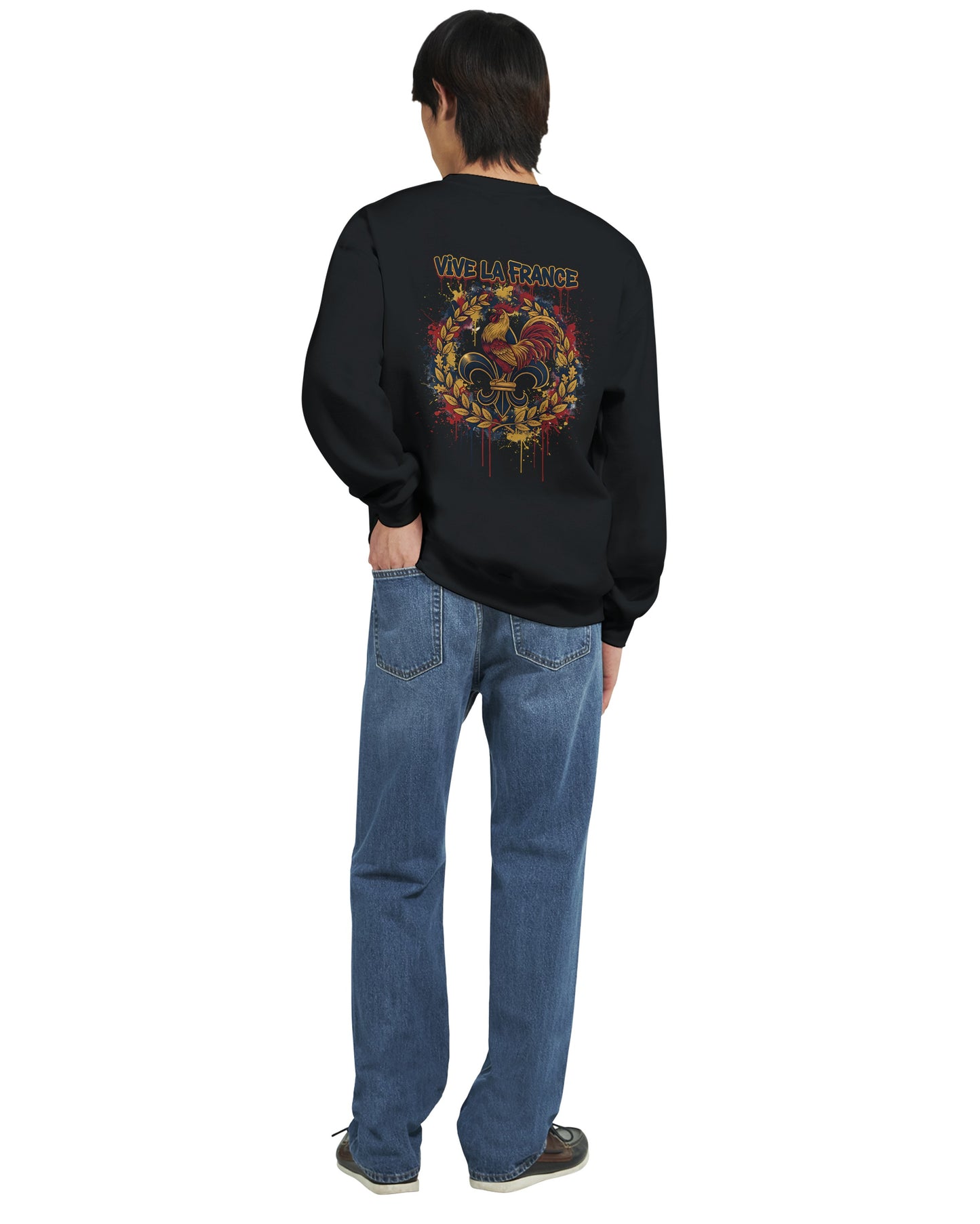Sweat-shirt Vive la France pour Homme – Sweat à Capuche en Coton Premium