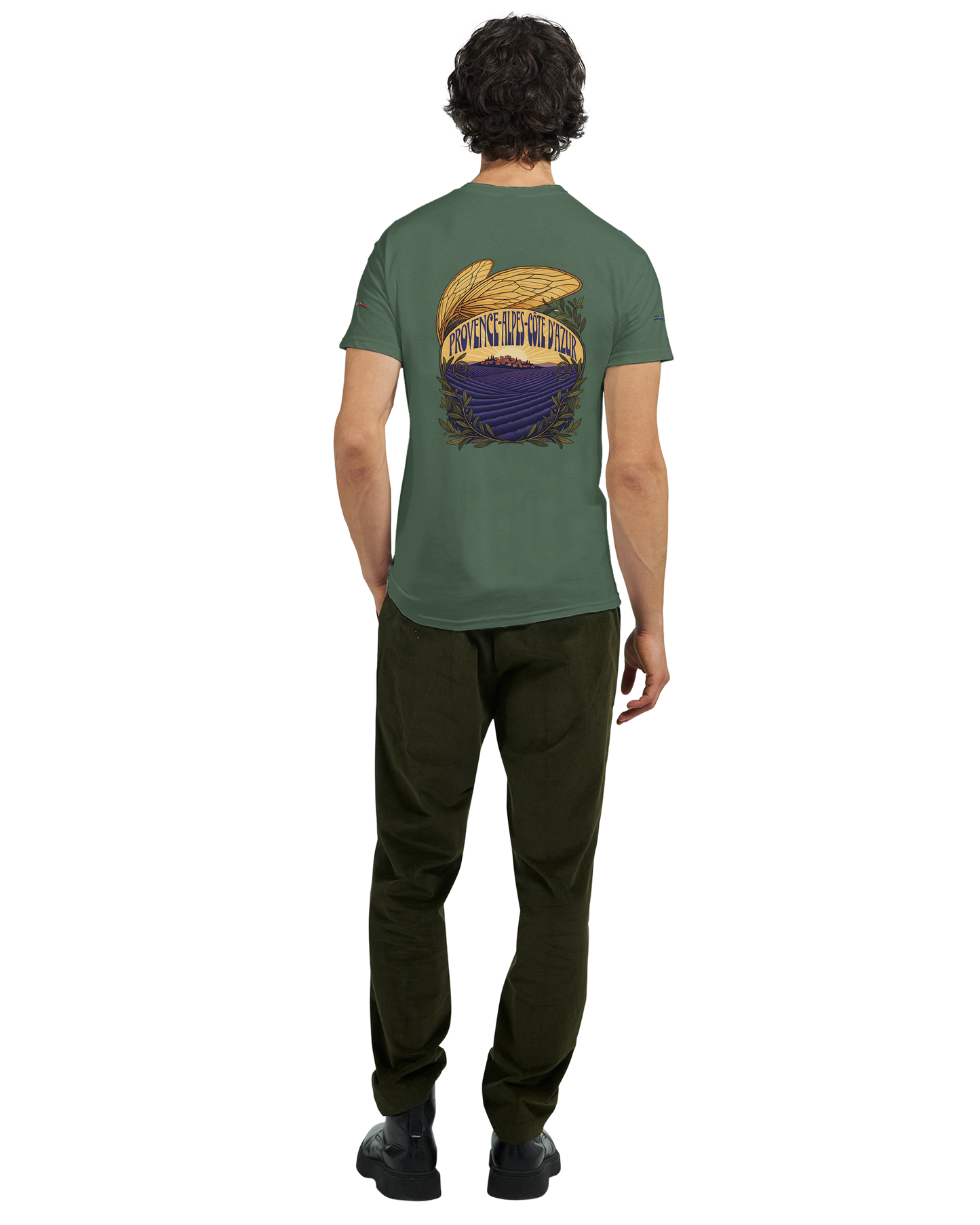 Unisex T-Shirt Provence-Alpes-Côte d'Azur, schwerer Rundhalsausschnitt | Gildan® 5000