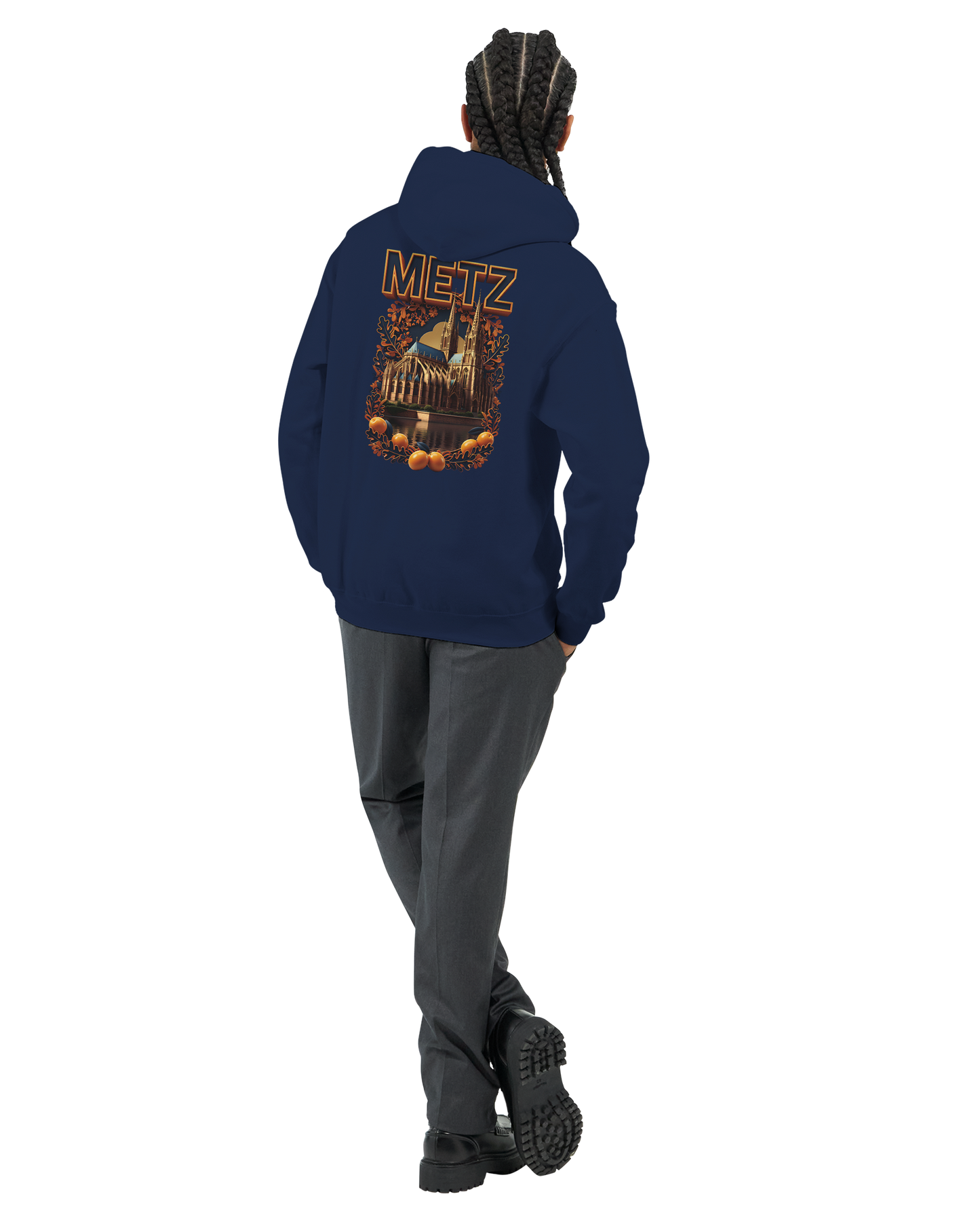 Unisex-Hoodie Metz Stadt Frankreich klassisch | Gildan® 18500