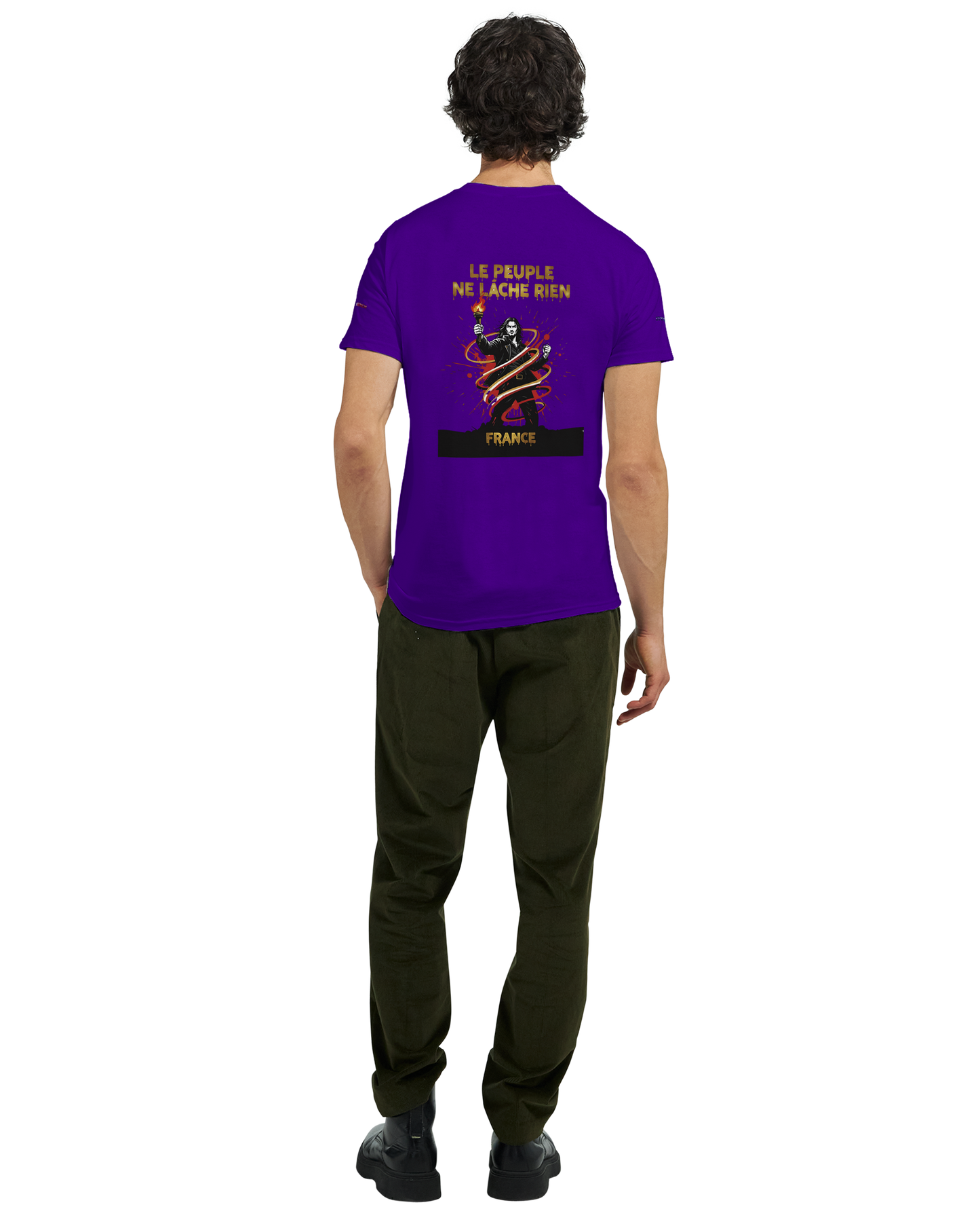 T-shirt Homme Le Peuple Ne Lâche Rien - Coton Premium