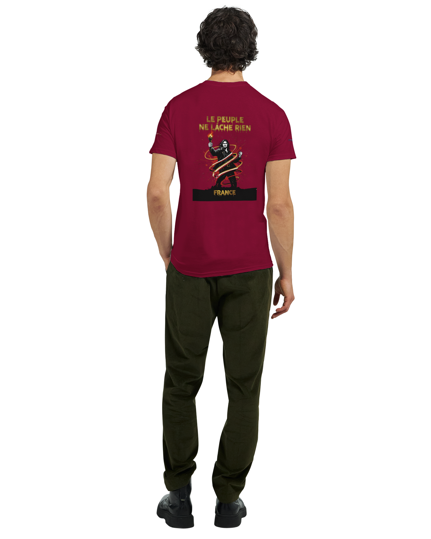 T-shirt Homme Le Peuple Ne Lâche Rien - Coton Premium