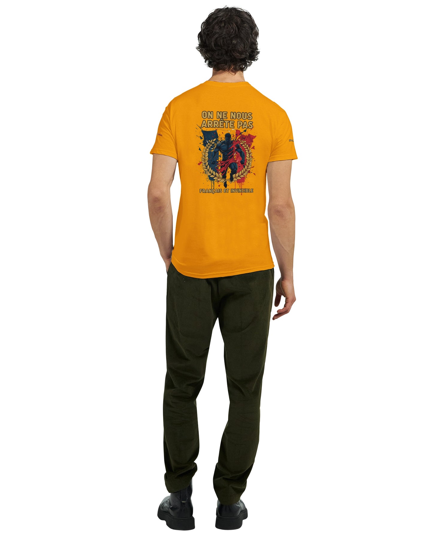 Men's "Can't Stop Us" French Style Heavyweight Crewneck T-shirt | Gildan® 5000