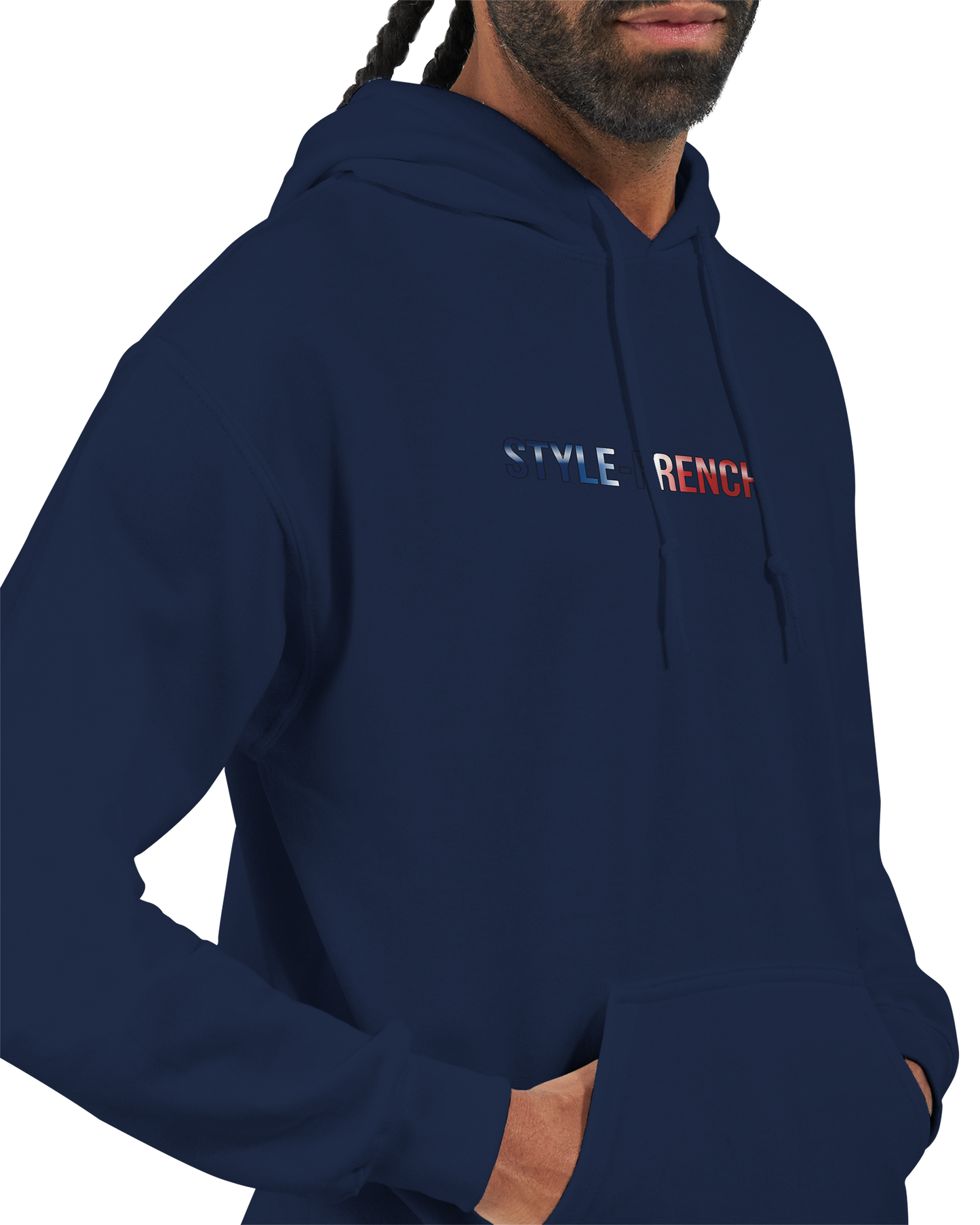 Klassischer französischer Hoodie "Chauvinistisch und stolz darauf, ein Mann zu sein" | Gildan® 18500