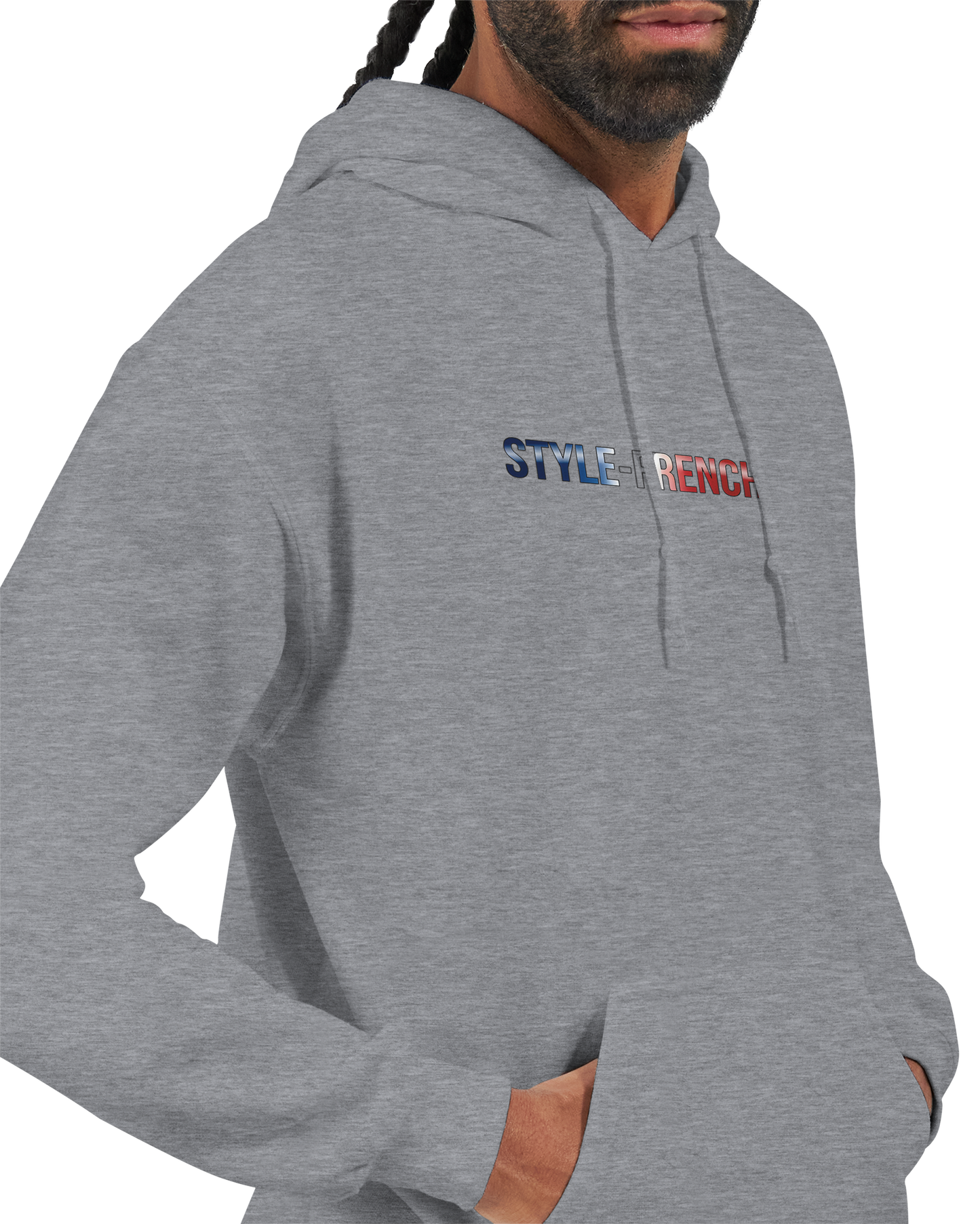 Klassischer französischer Hoodie "Chauvinistisch und stolz darauf, ein Mann zu sein" | Gildan® 18500
