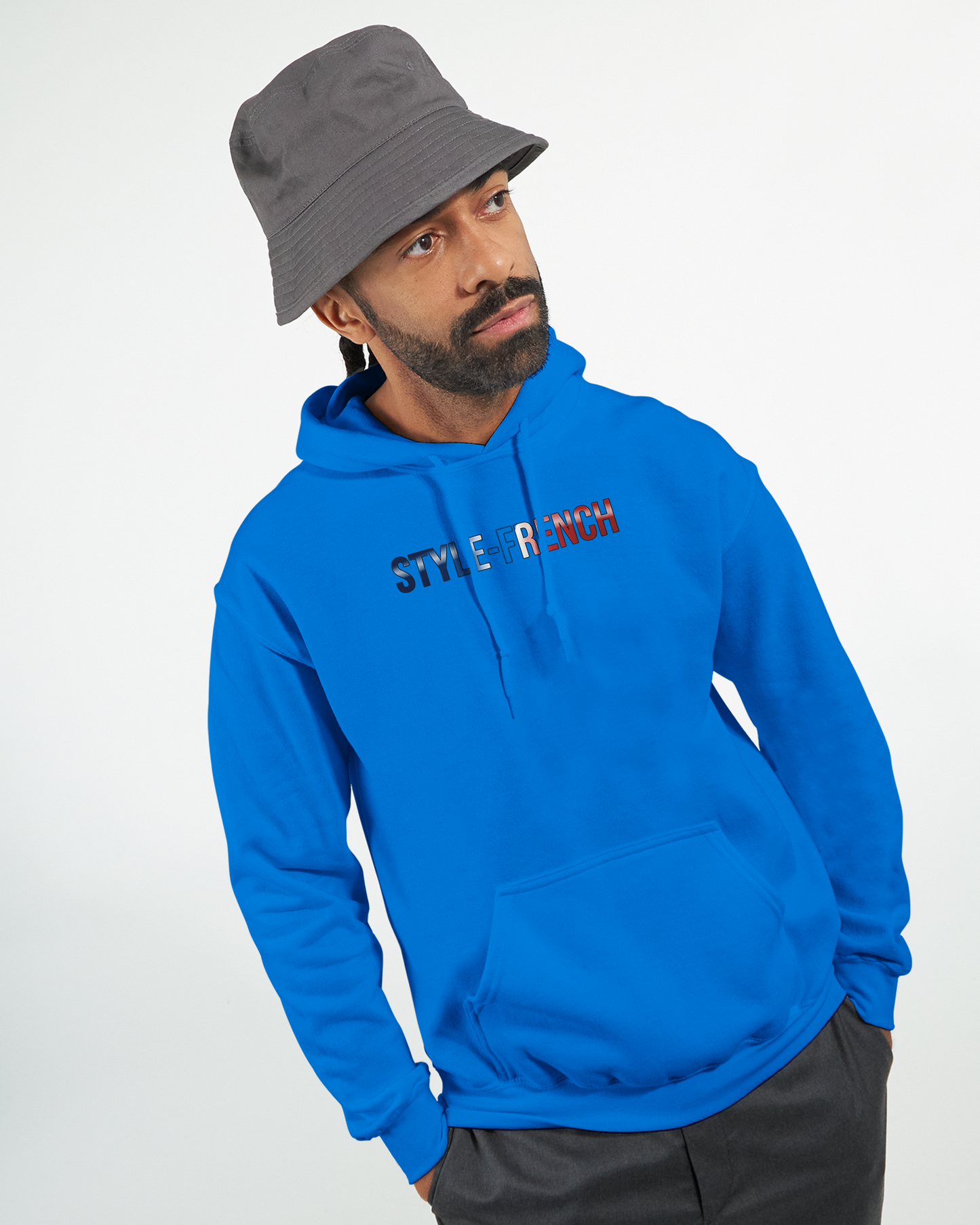 Klassischer französischer Hoodie "Chauvinistisch und stolz darauf, ein Mann zu sein" | Gildan® 18500