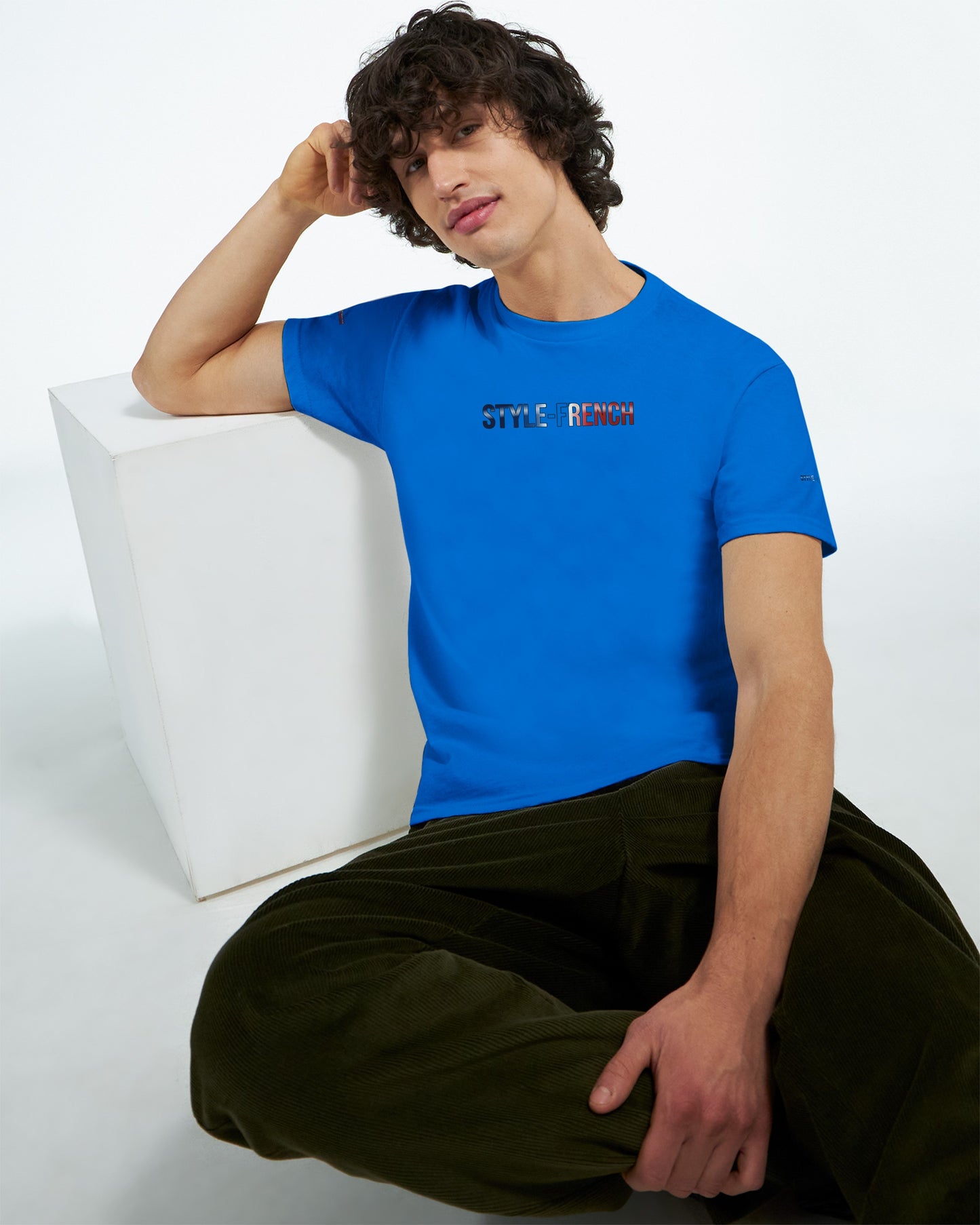 T-Shirt in Frankreich geboren dick rundhals | Gildan® 5000