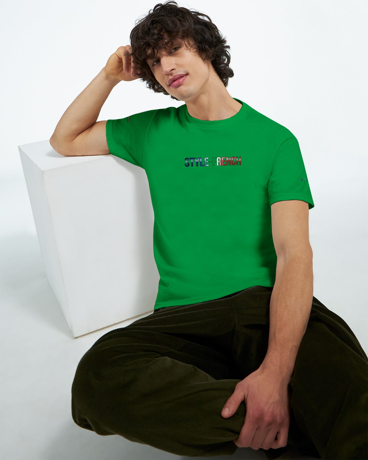 T-Shirt vive la France Herren dick Rundhals | Gildan® 5000