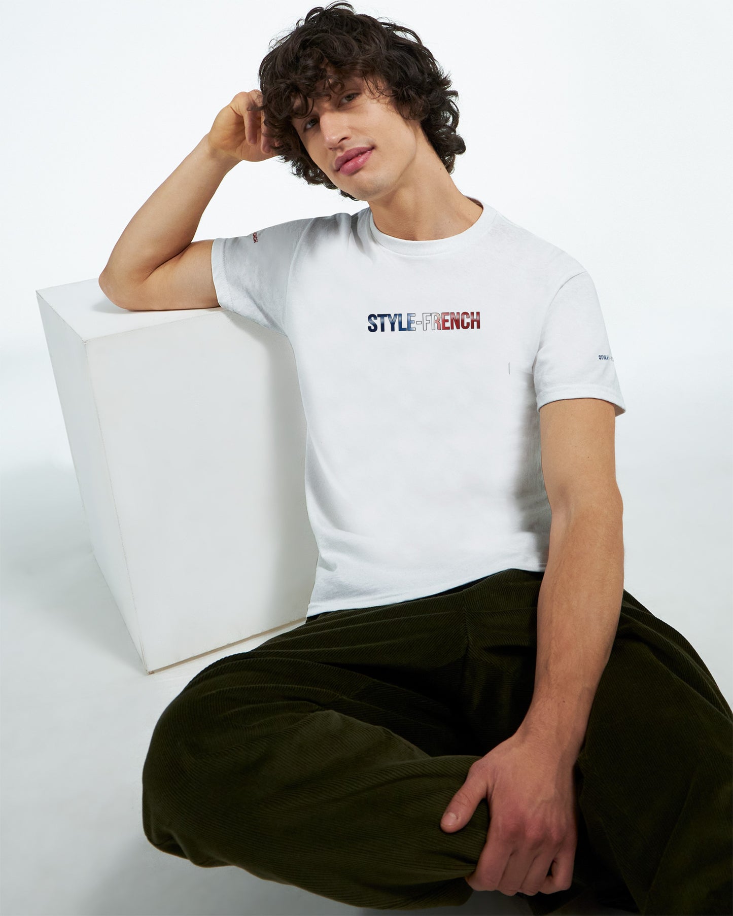 T-Shirt vive la France Herren dick Rundhals | Gildan® 5000