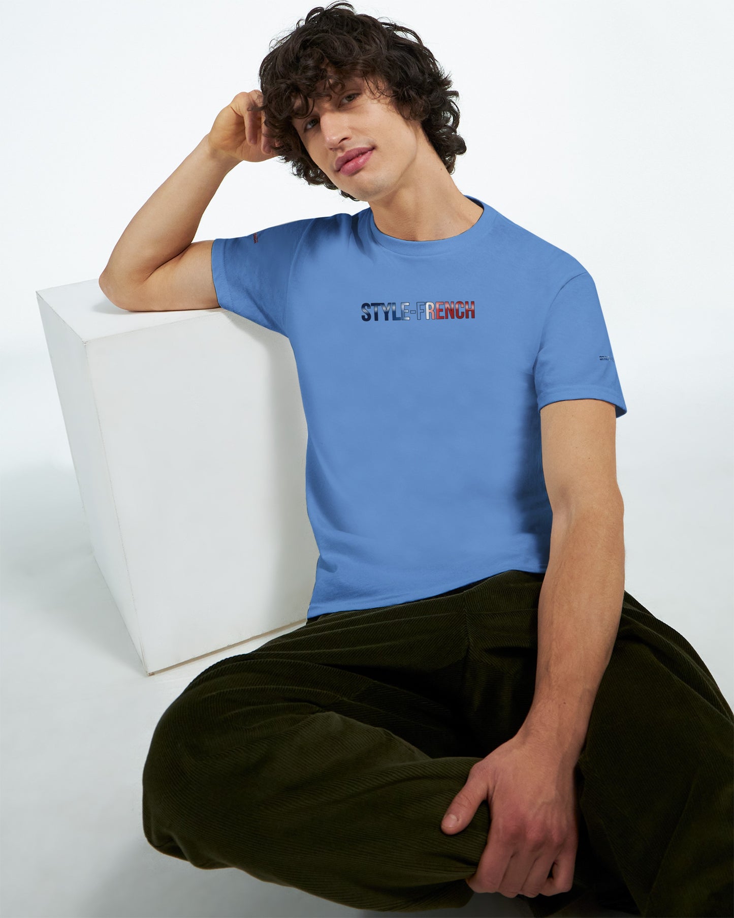 T-Shirt in Frankreich geboren dick rundhals | Gildan® 5000