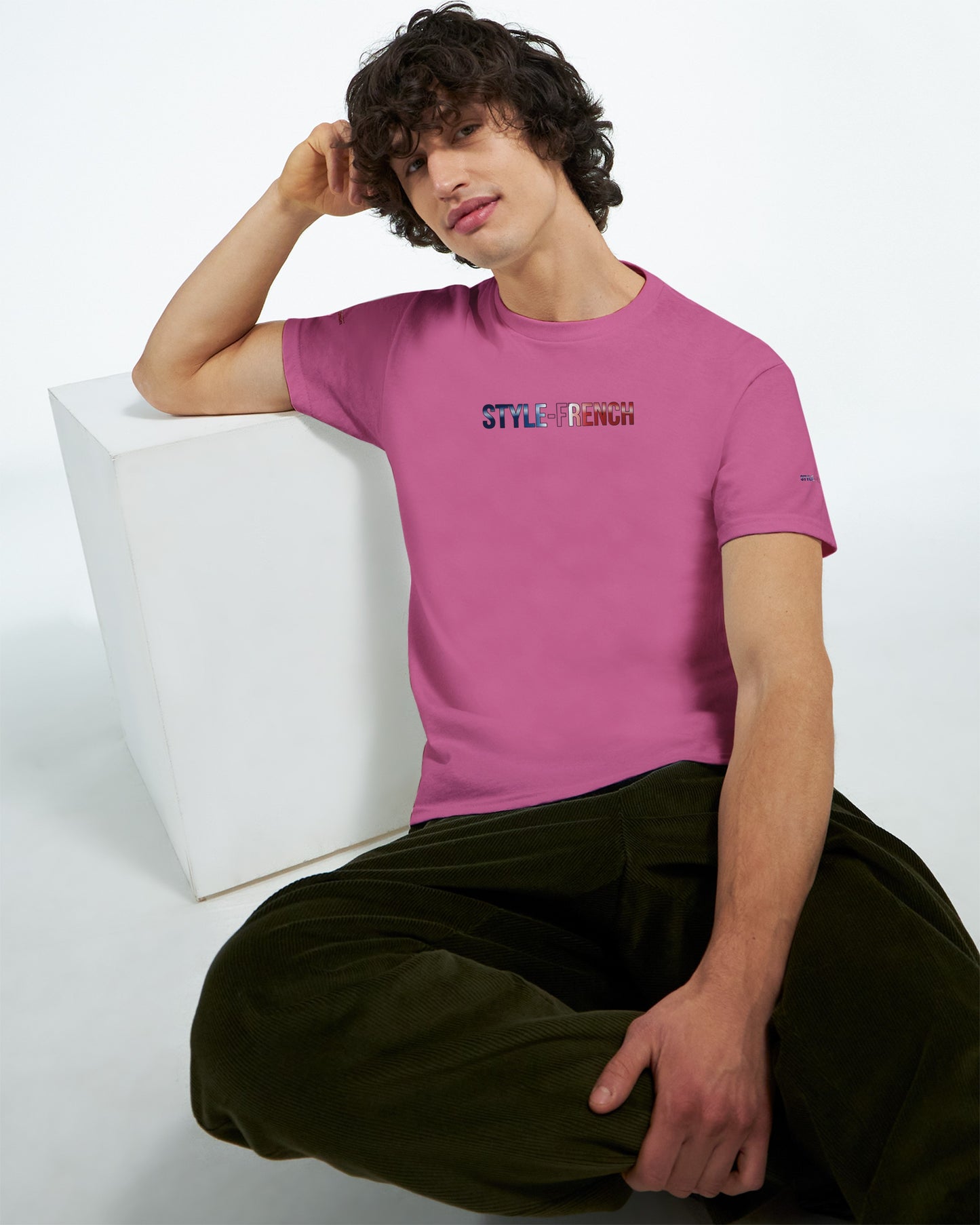 T-Shirt in Frankreich geboren dick rundhals | Gildan® 5000