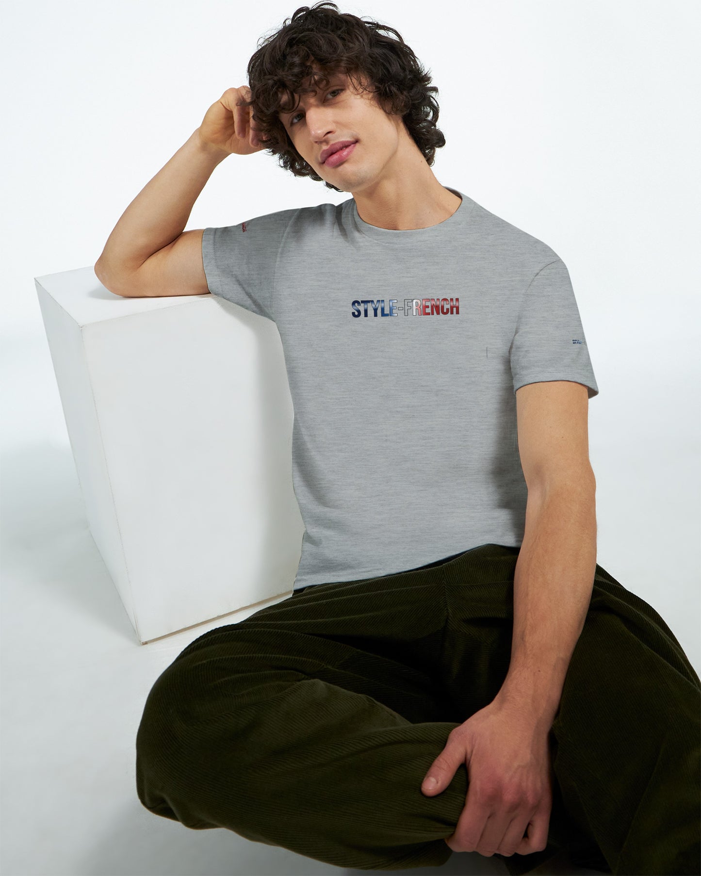 T-Shirt vive la France Herren dick Rundhals | Gildan® 5000