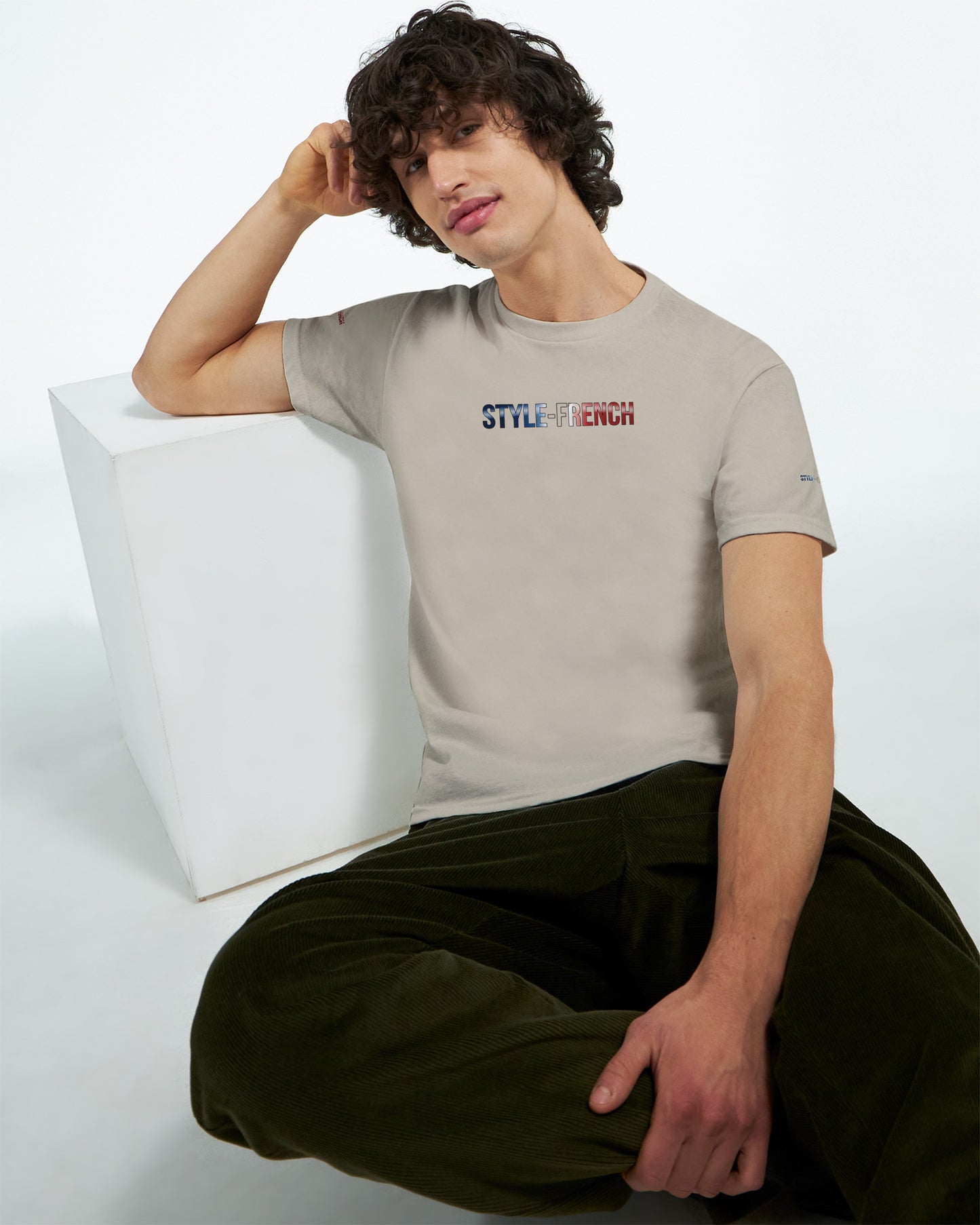T-Shirt in Frankreich geboren dick rundhals | Gildan® 5000