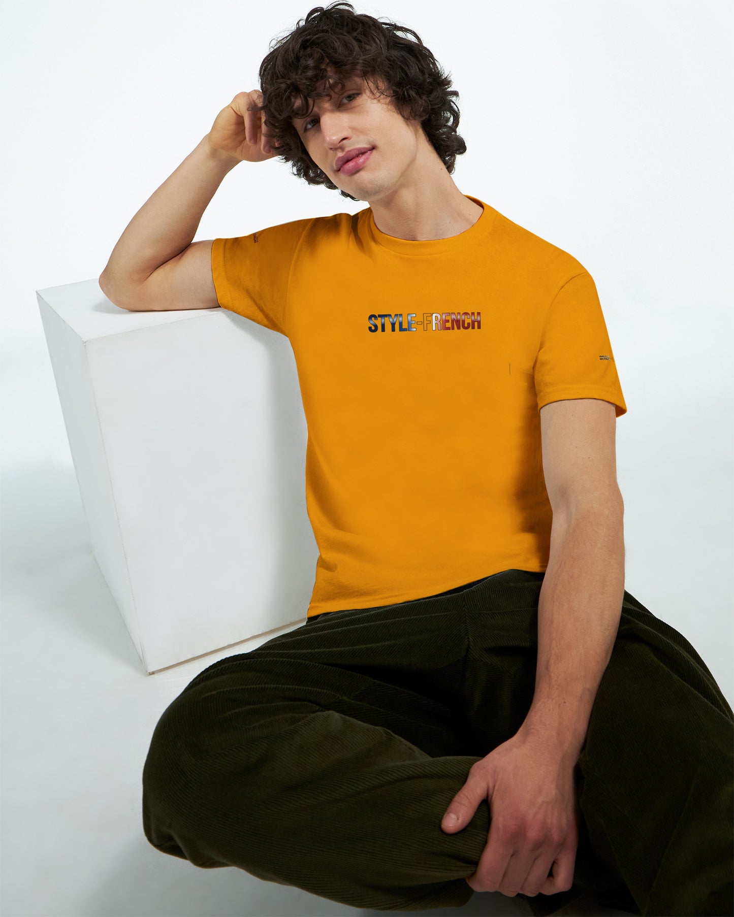 T-Shirt vive la France Herren dick Rundhals | Gildan® 5000