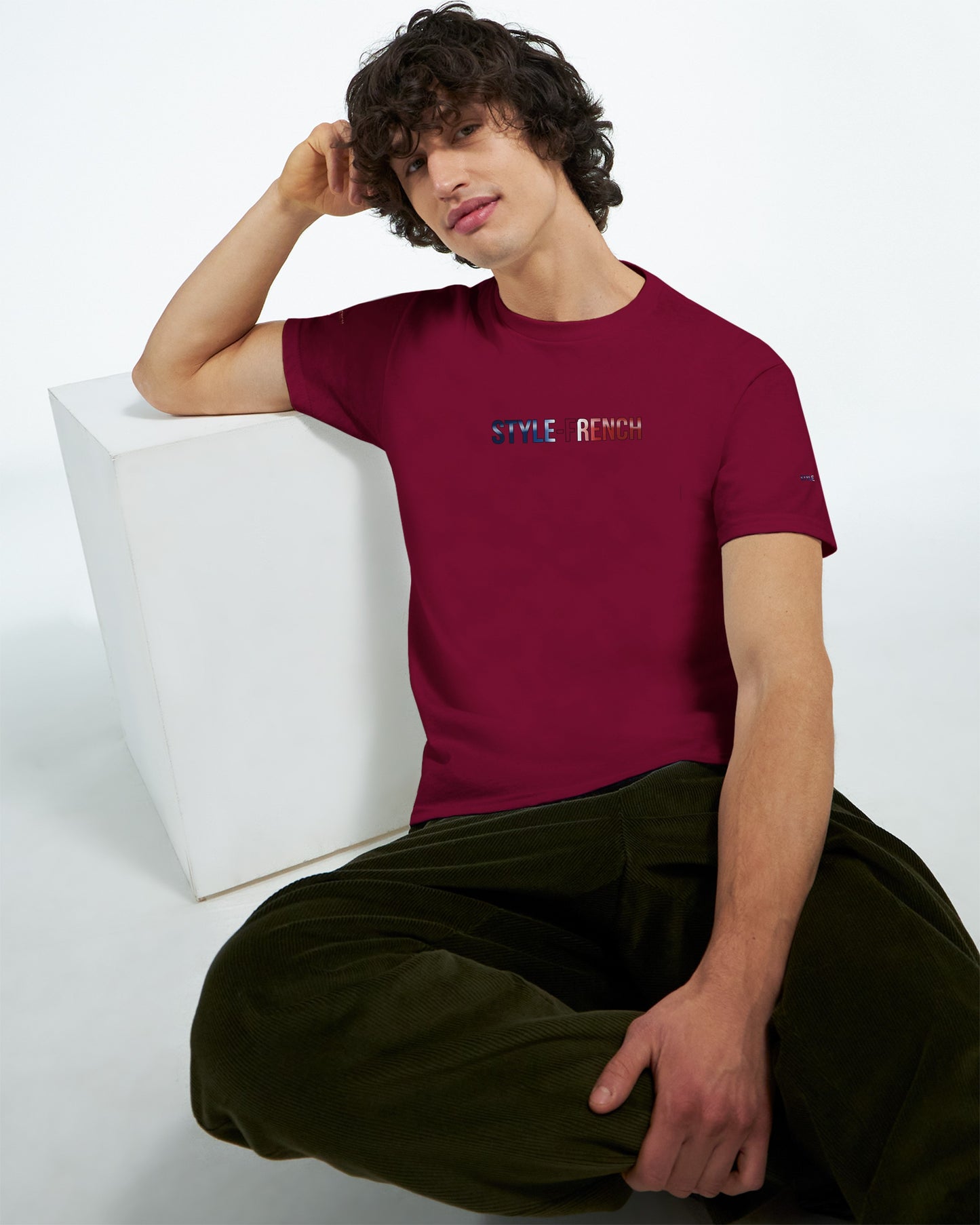 T-Shirt vive la France Herren dick Rundhals | Gildan® 5000