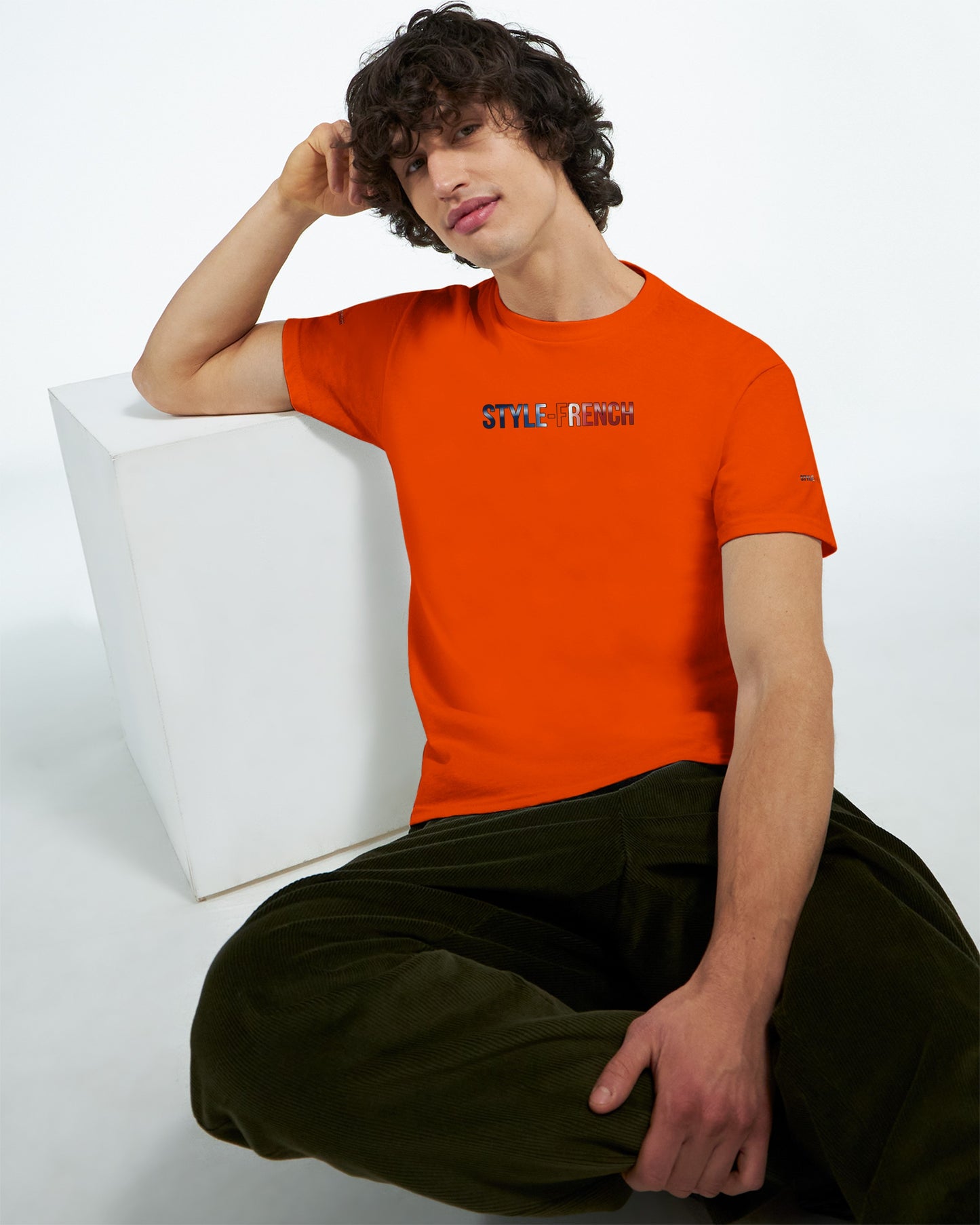 T-Shirt in Frankreich geboren dick rundhals | Gildan® 5000
