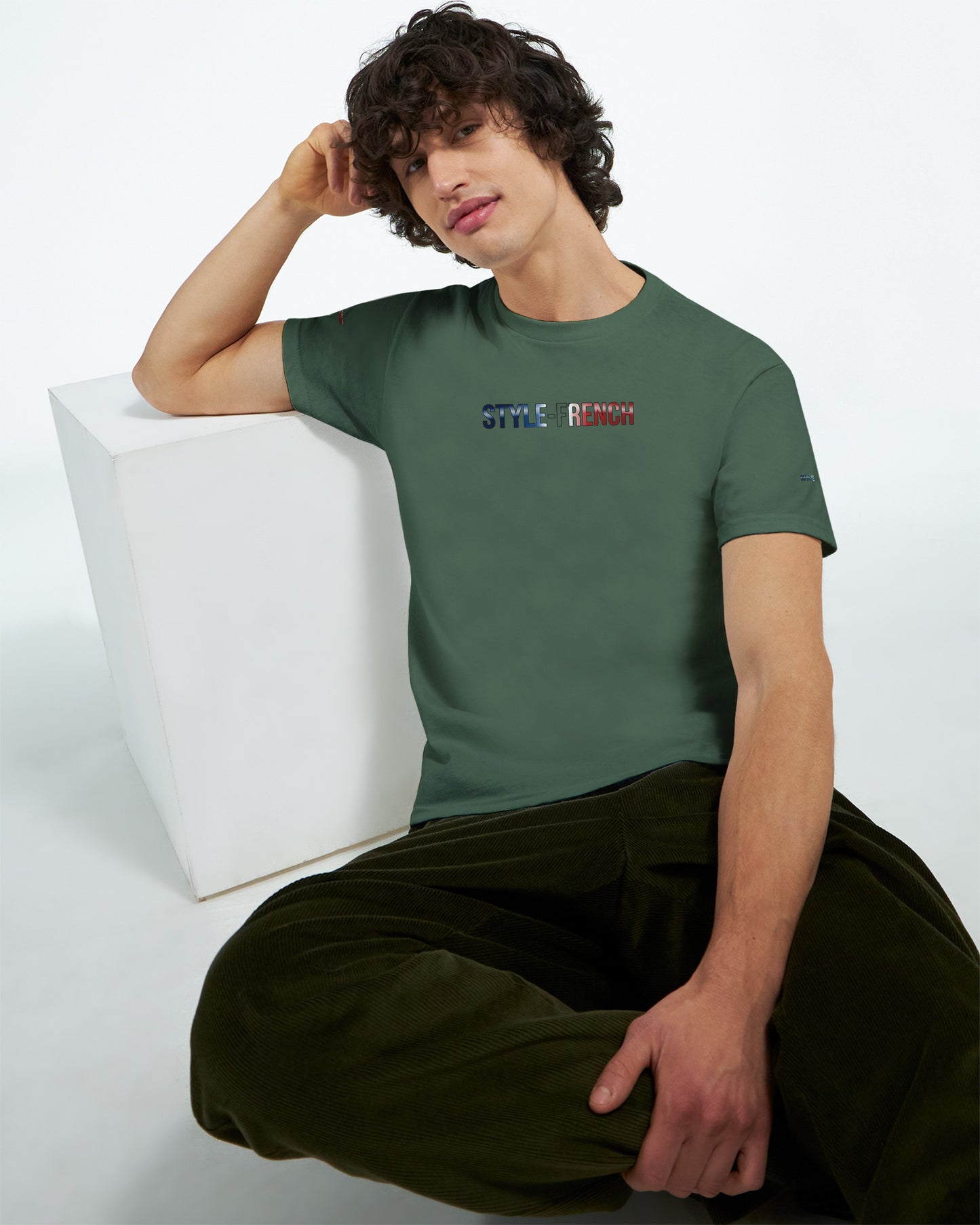 T-Shirt in Frankreich geboren dick rundhals | Gildan® 5000