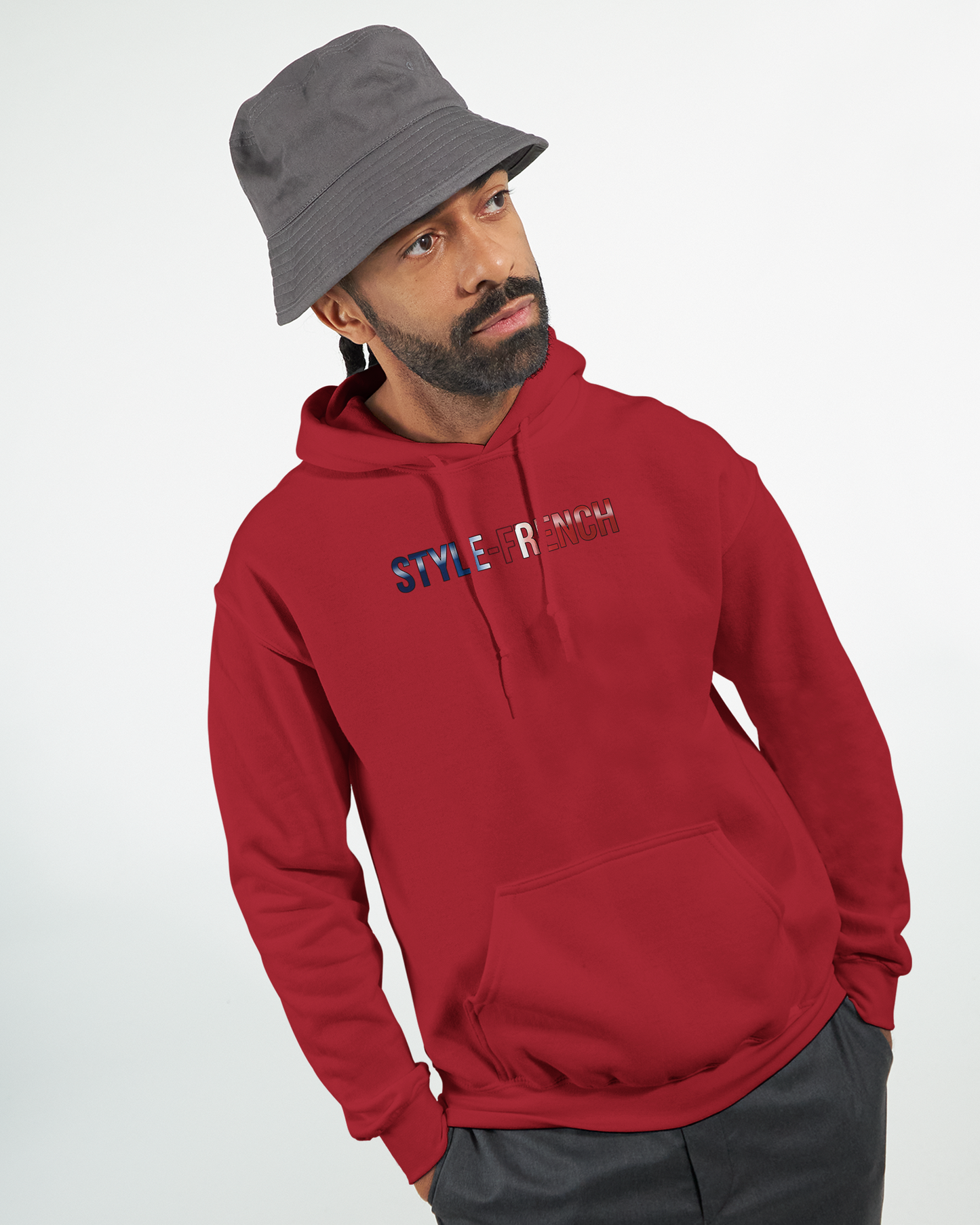 Klassischer französischer Hoodie "Chauvinistisch und stolz darauf, ein Mann zu sein" | Gildan® 18500