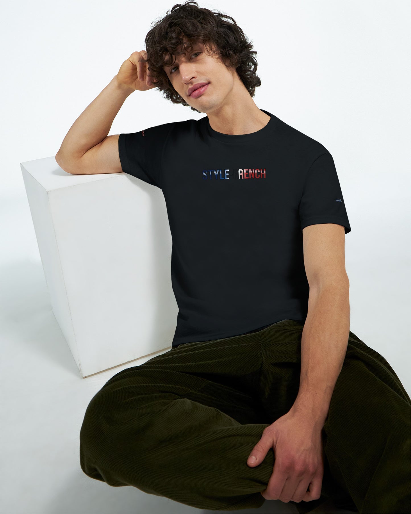 T-Shirt in Frankreich geboren dick rundhals | Gildan® 5000