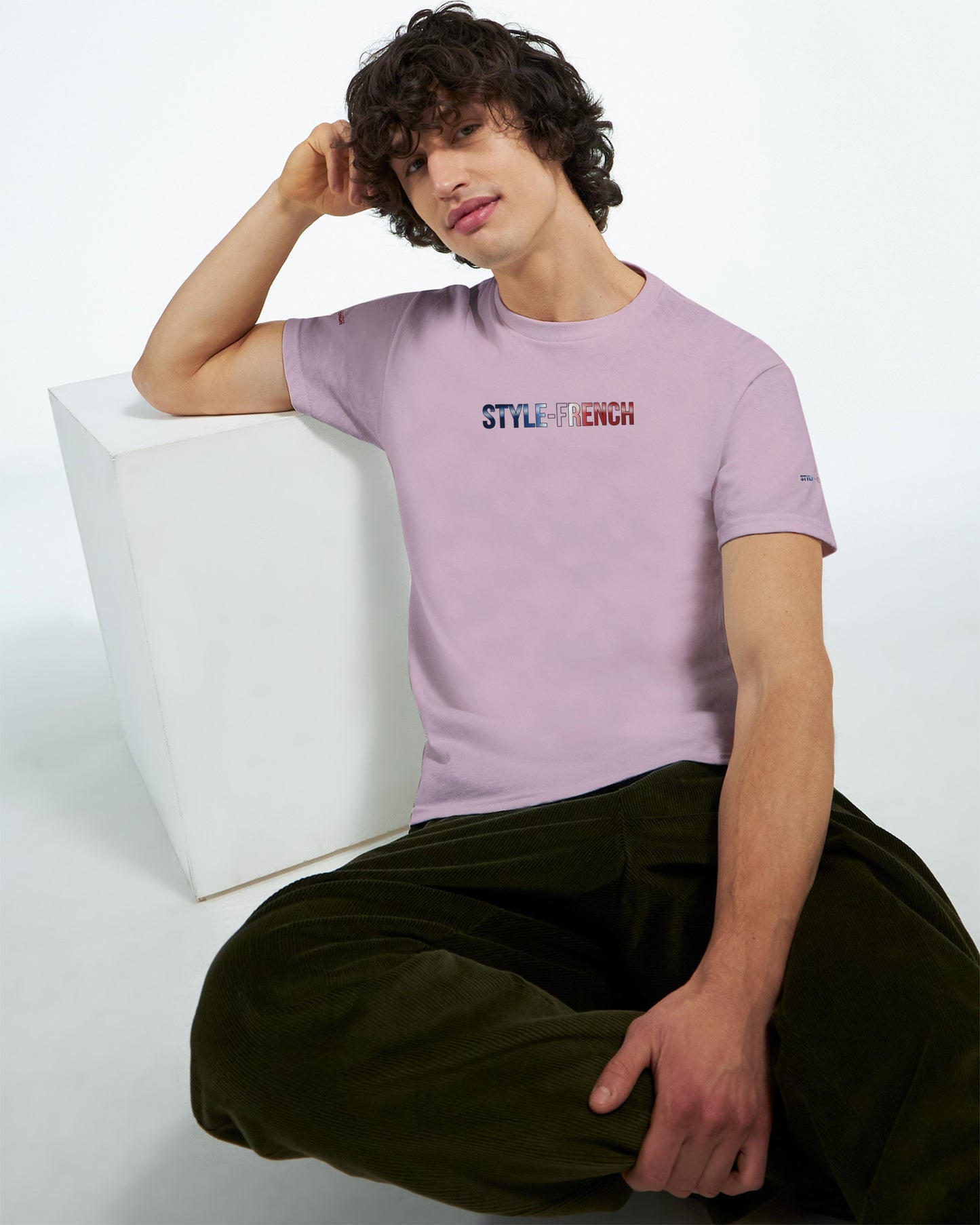 T-Shirt in Frankreich geboren dick rundhals | Gildan® 5000