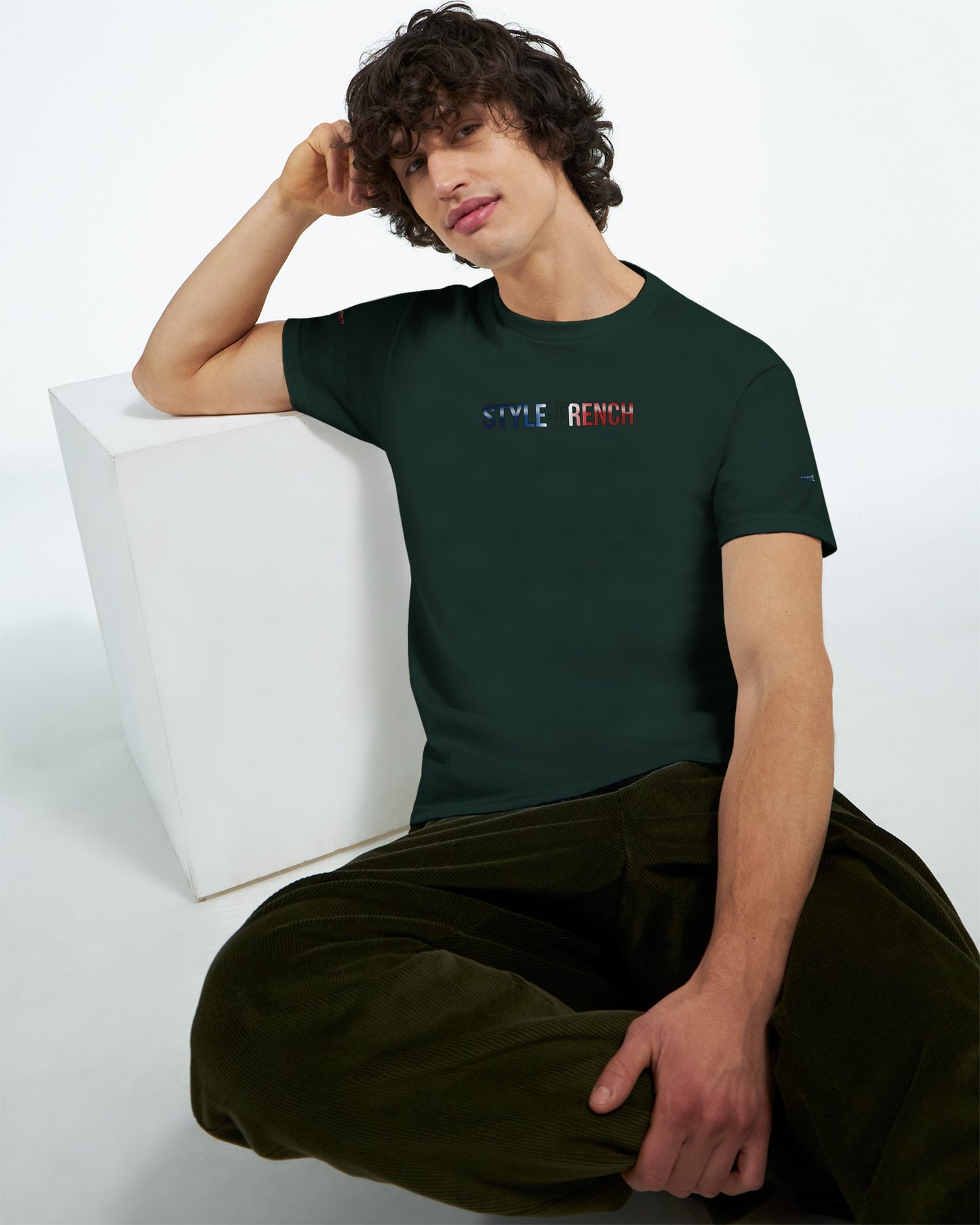 T-Shirt in Frankreich geboren dick rundhals | Gildan® 5000