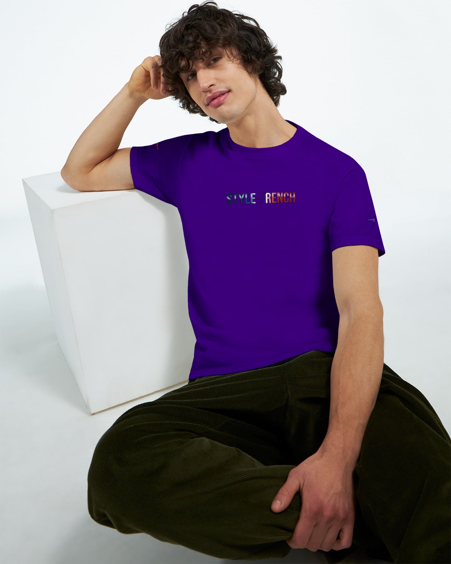 T-Shirt vive la France Herren dick Rundhals | Gildan® 5000