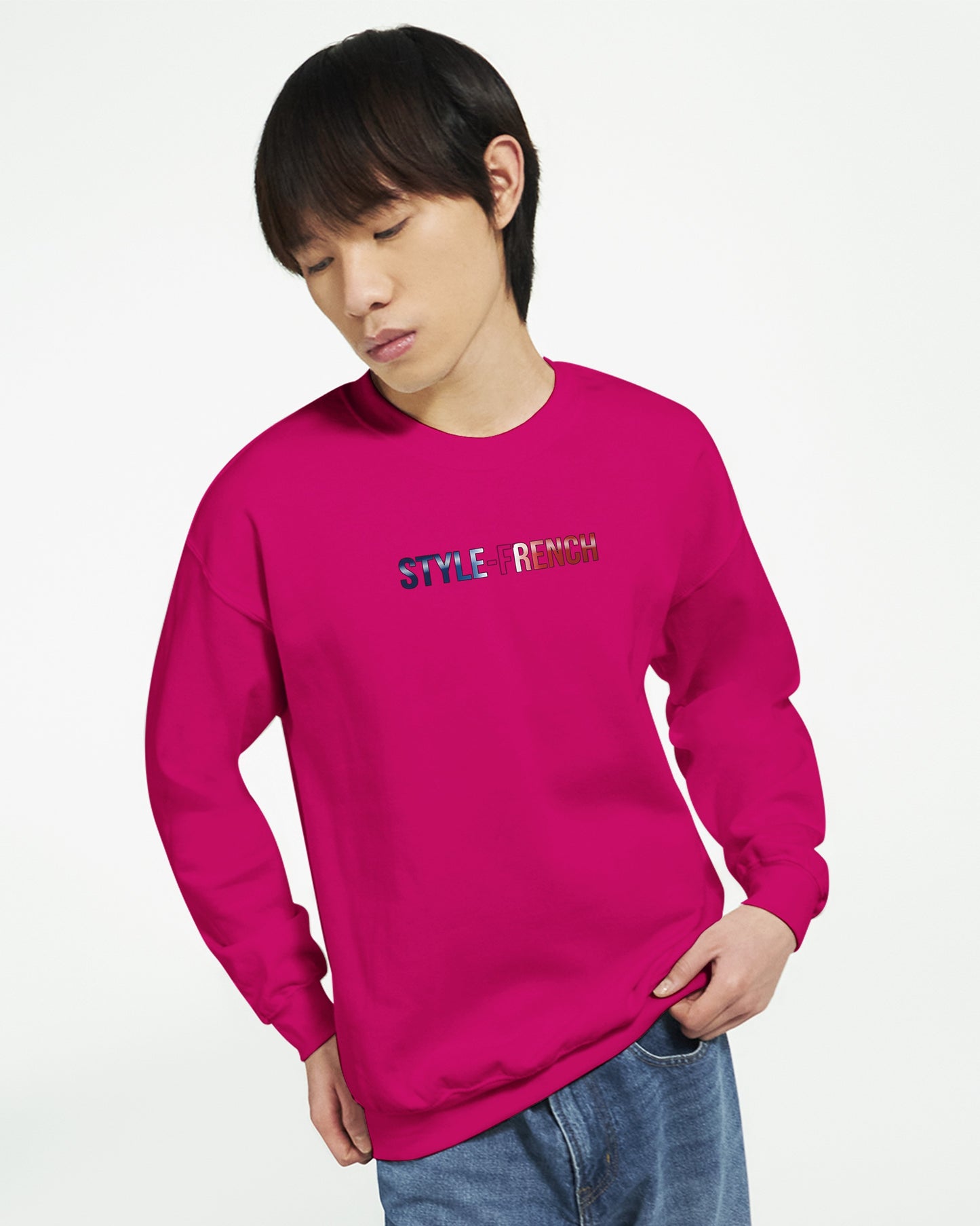 Sweat-shirt Homme Né en France - Confort Premium et Coupe Classique