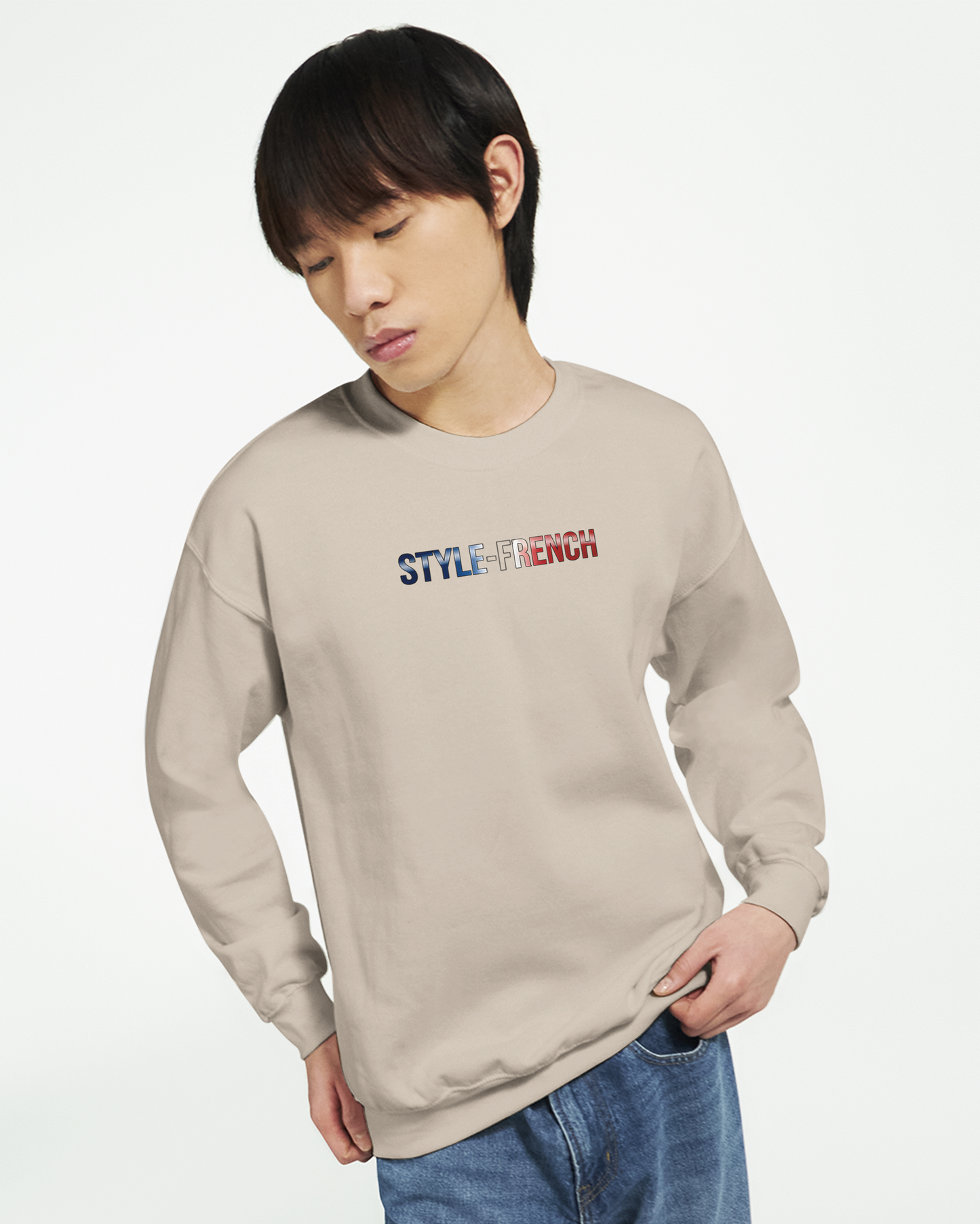 Sweatshirt „Chauvin und stolz darauf zu sein“ im klassischen französischen Rundhals-Stil | Gildan® 18000