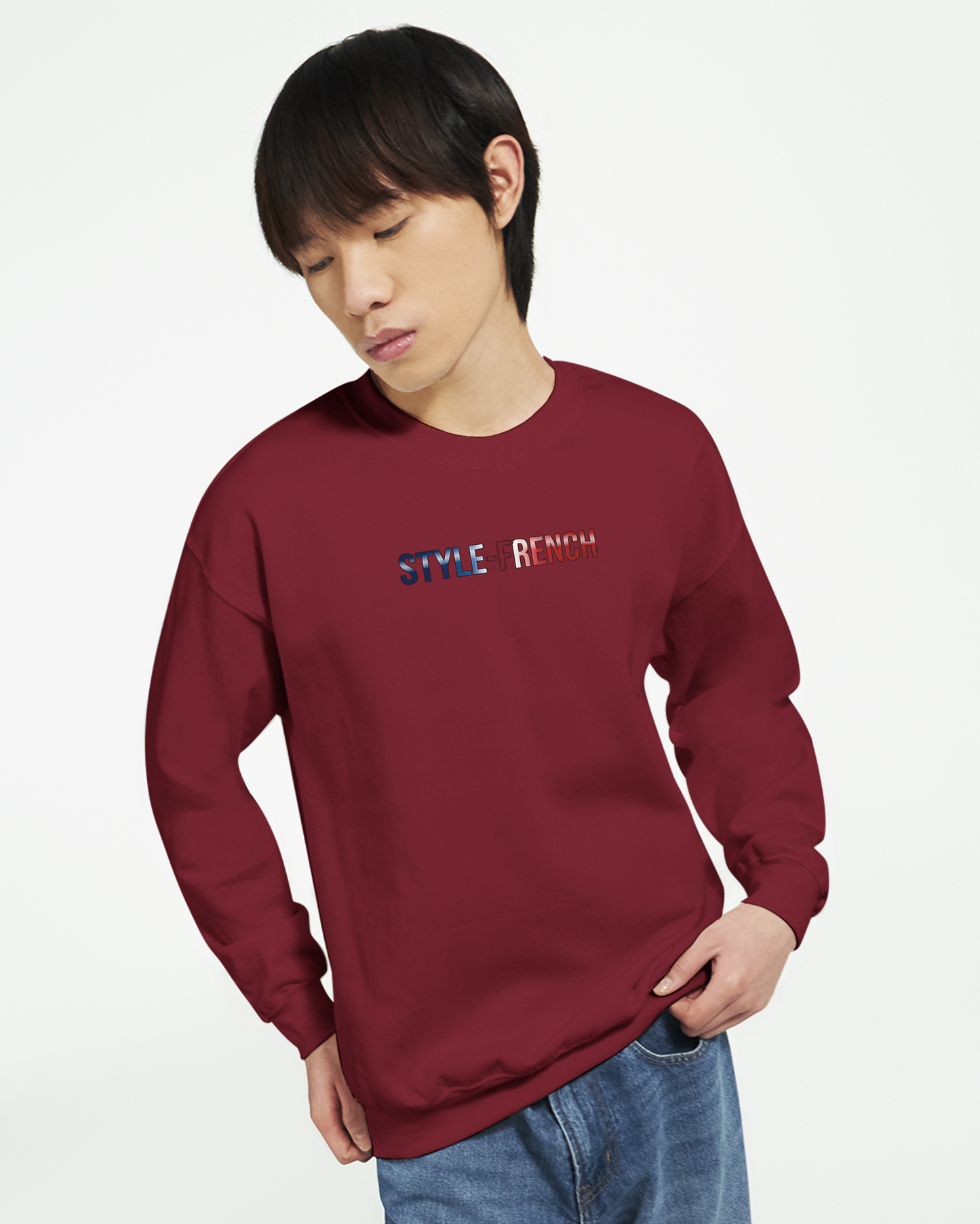 Sweatshirt „Chauvin und stolz darauf zu sein“ im klassischen französischen Rundhals-Stil | Gildan® 18000