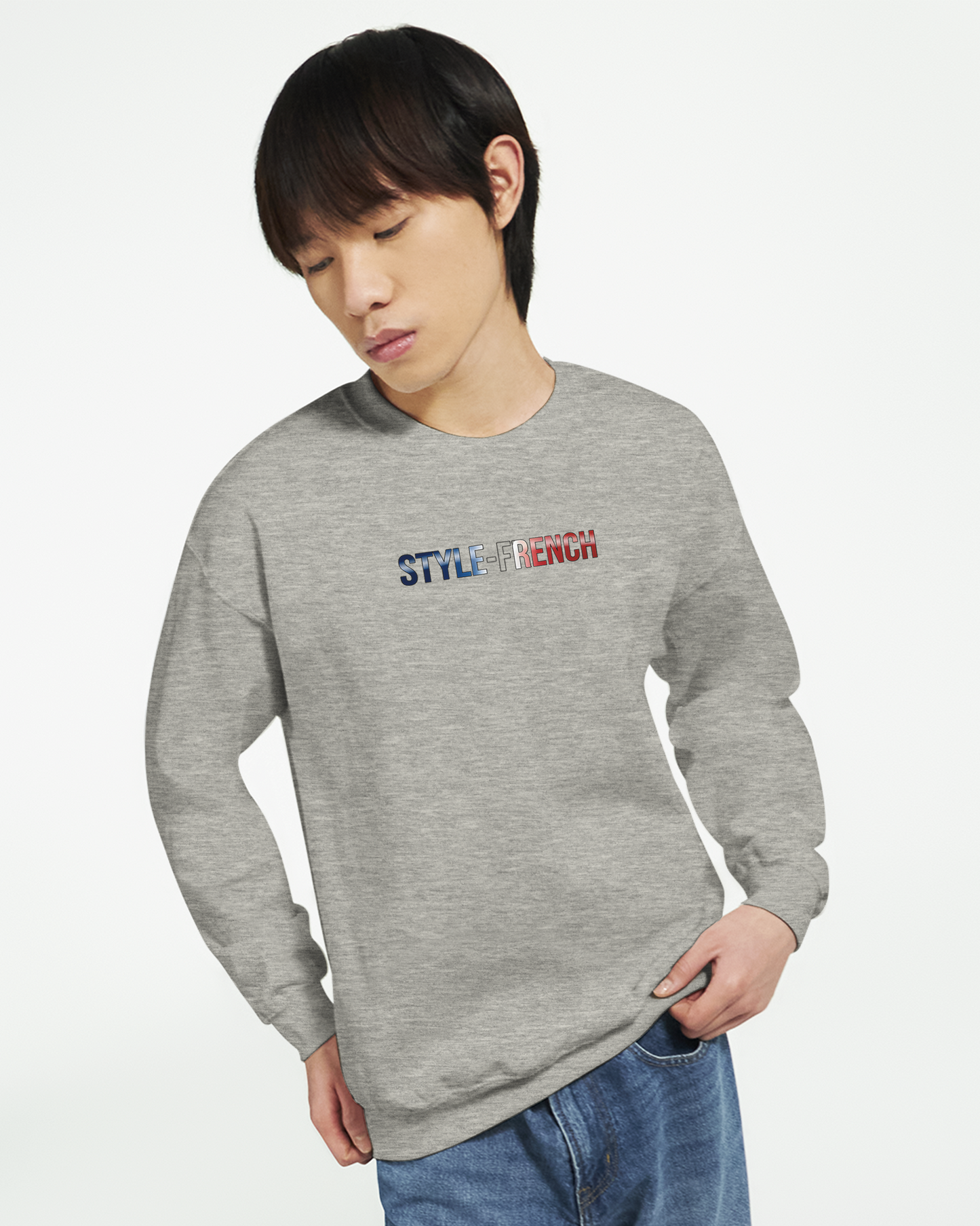 Sweatshirt „Chauvin und stolz darauf zu sein“ im klassischen französischen Rundhals-Stil | Gildan® 18000
