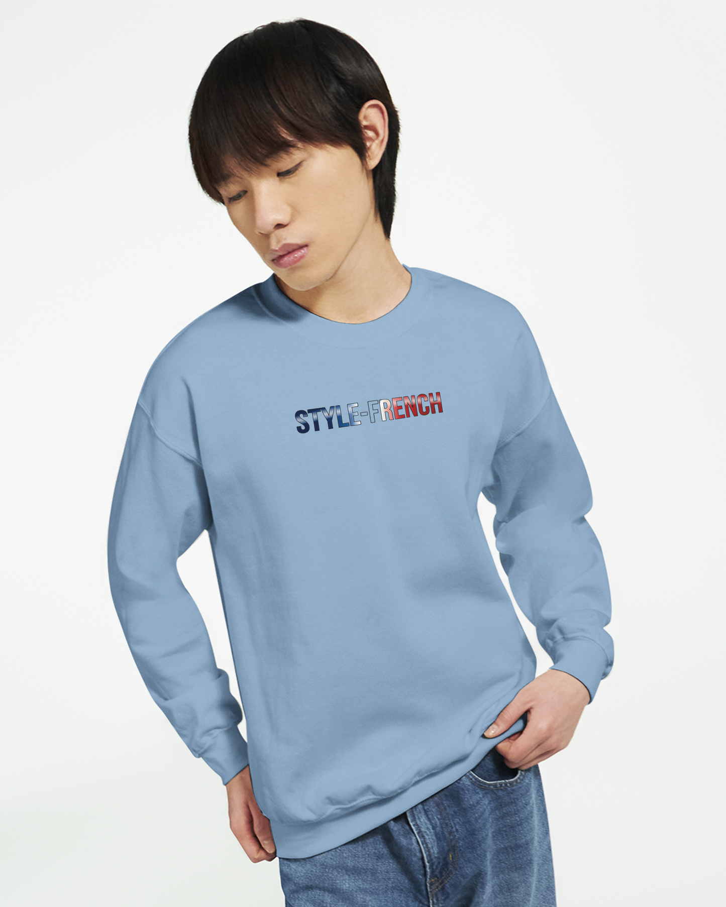 Sweatshirt „Chauvin und stolz darauf zu sein“ im klassischen französischen Rundhals-Stil | Gildan® 18000