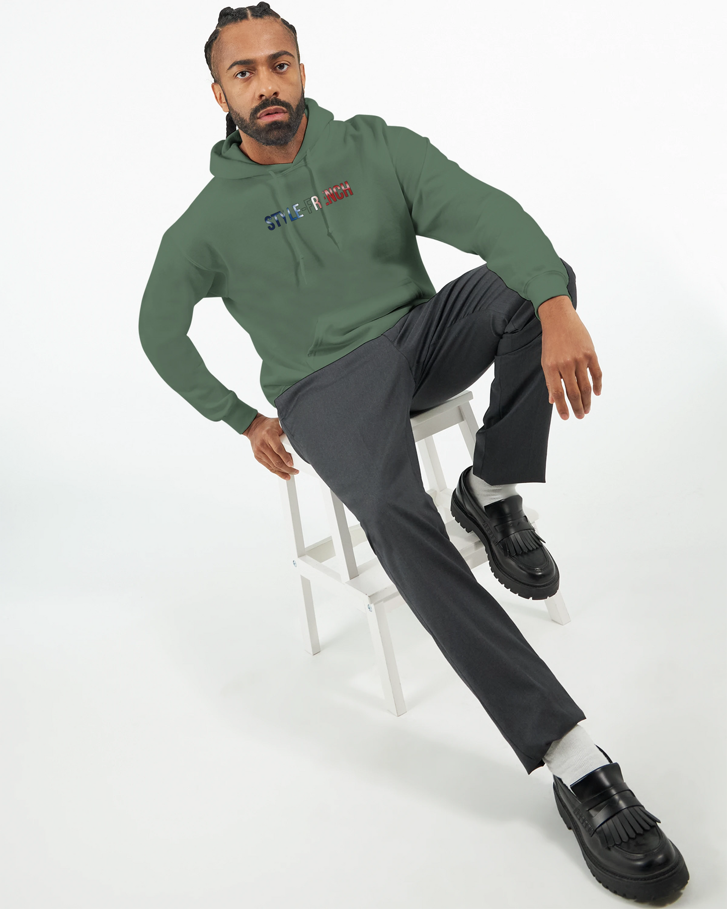 Herren-Kapuzenpullover „Siegel des Königs“ klassisch | Gildan® 18500