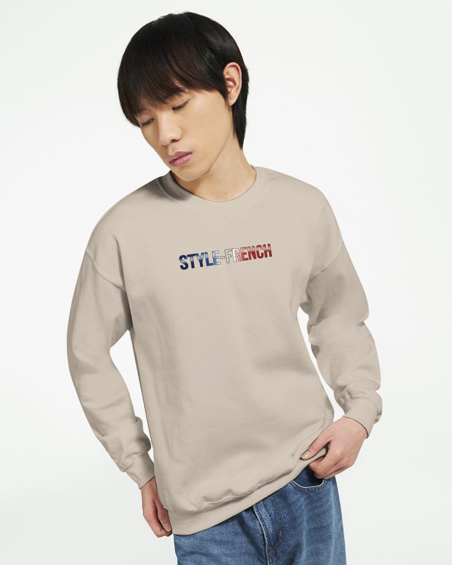 Klassisches Rundhals-Sweatshirt „Debout la France“ | Gildan® 18000
