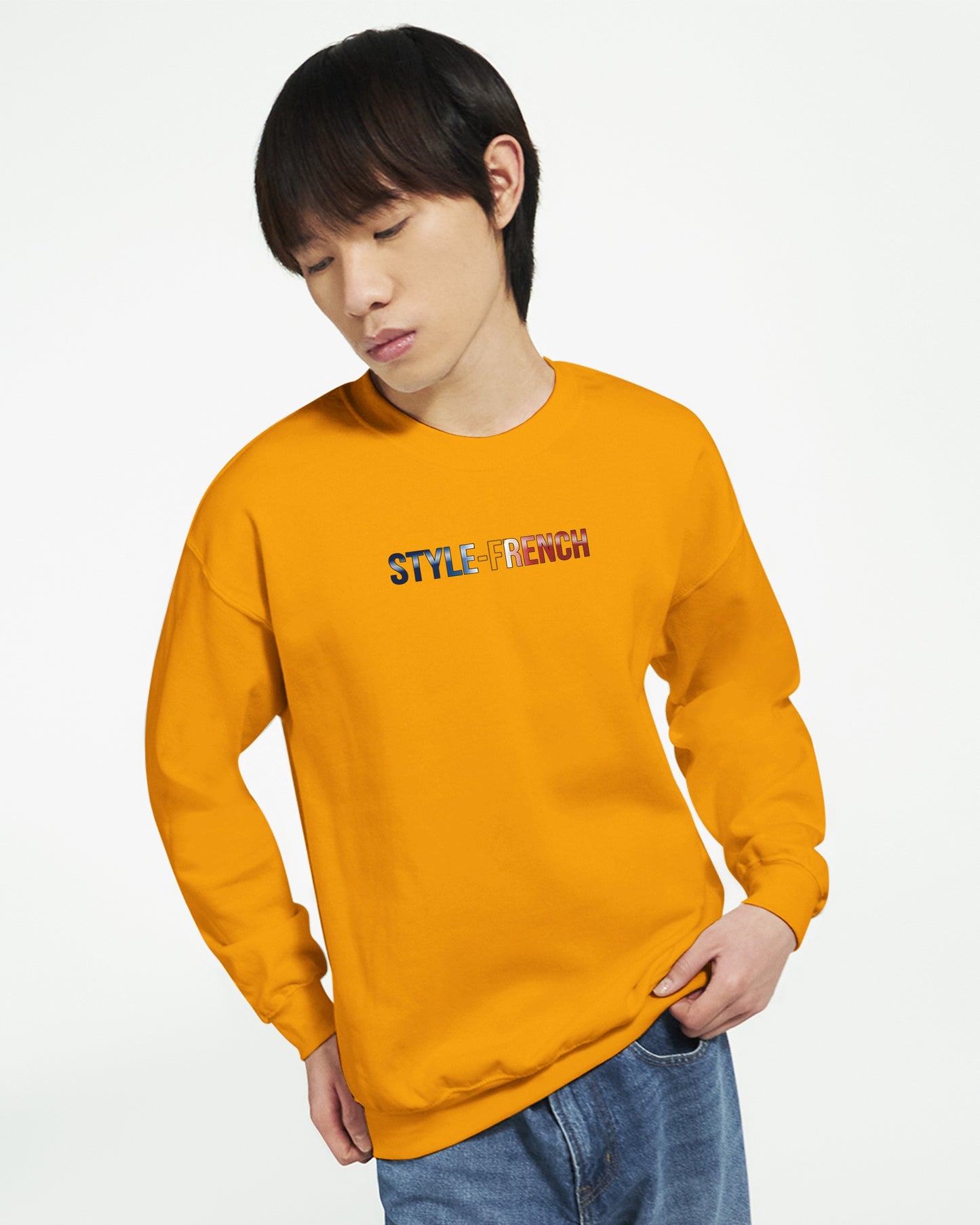 Klassisches Rundhals-Sweatshirt „Debout la France“ | Gildan® 18000