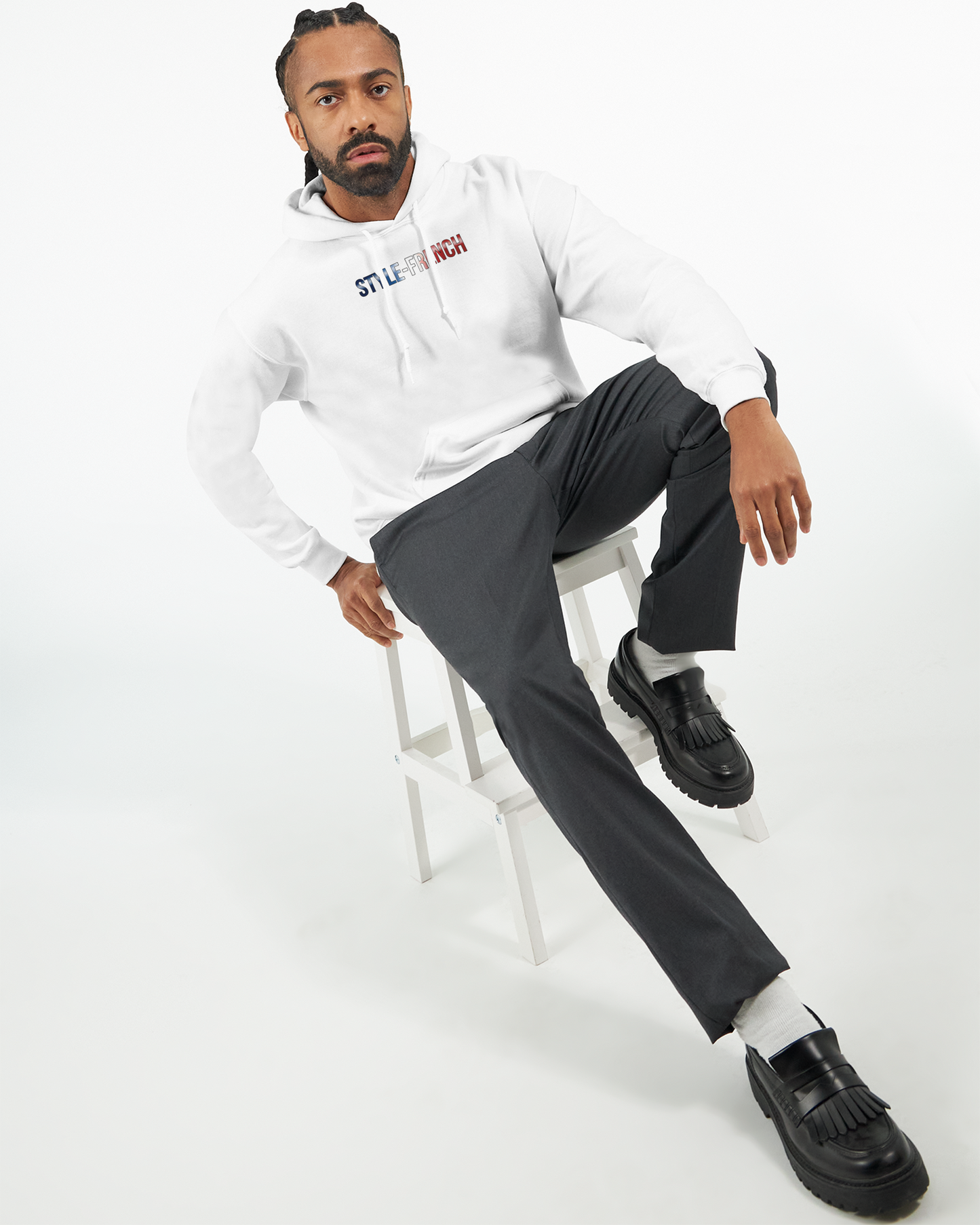 Klassischer französischer Hoodie "Chauvinistisch und stolz darauf, ein Mann zu sein" | Gildan® 18500