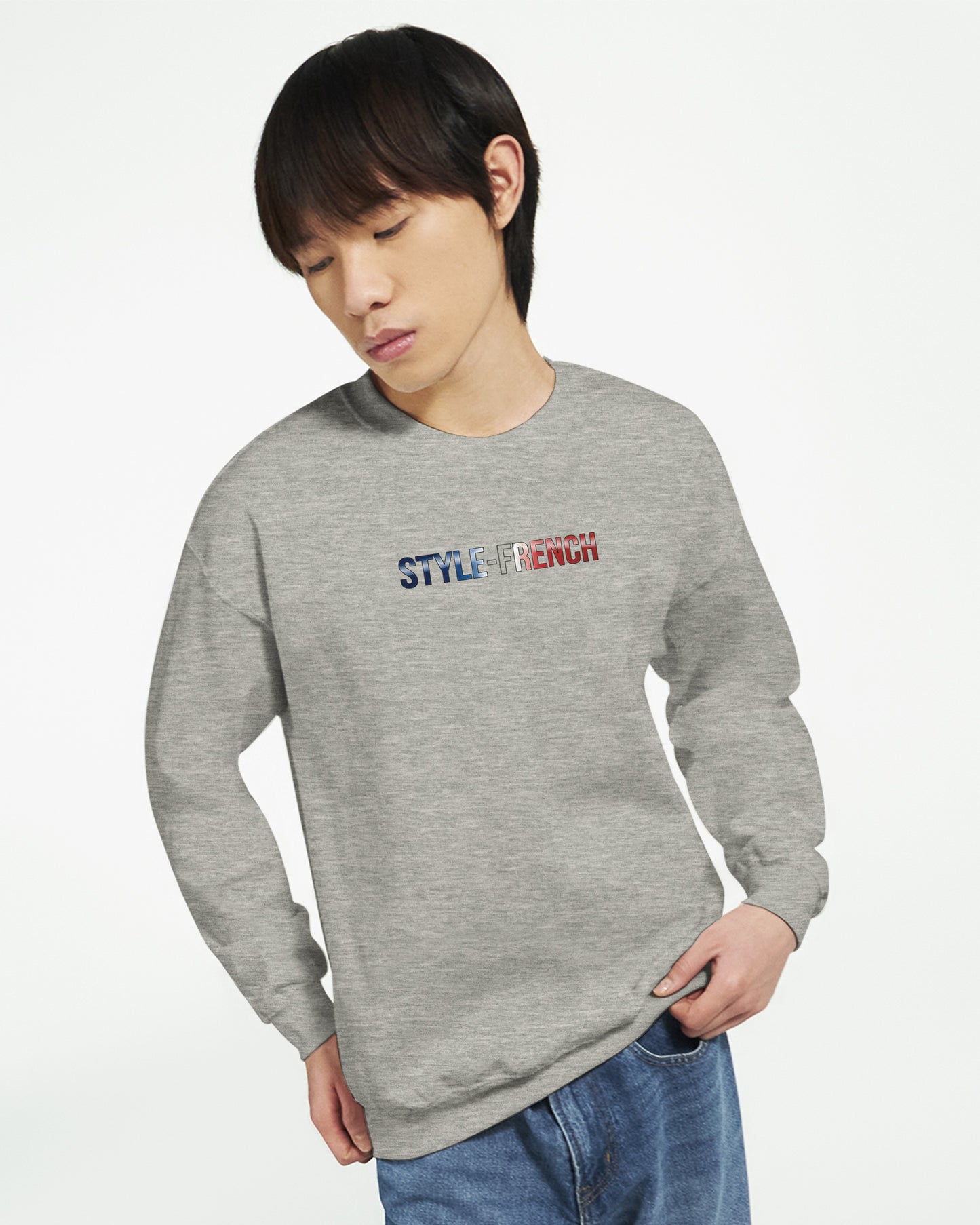 Sweat-shirt Homme Né en France - Confort Premium et Coupe Classique