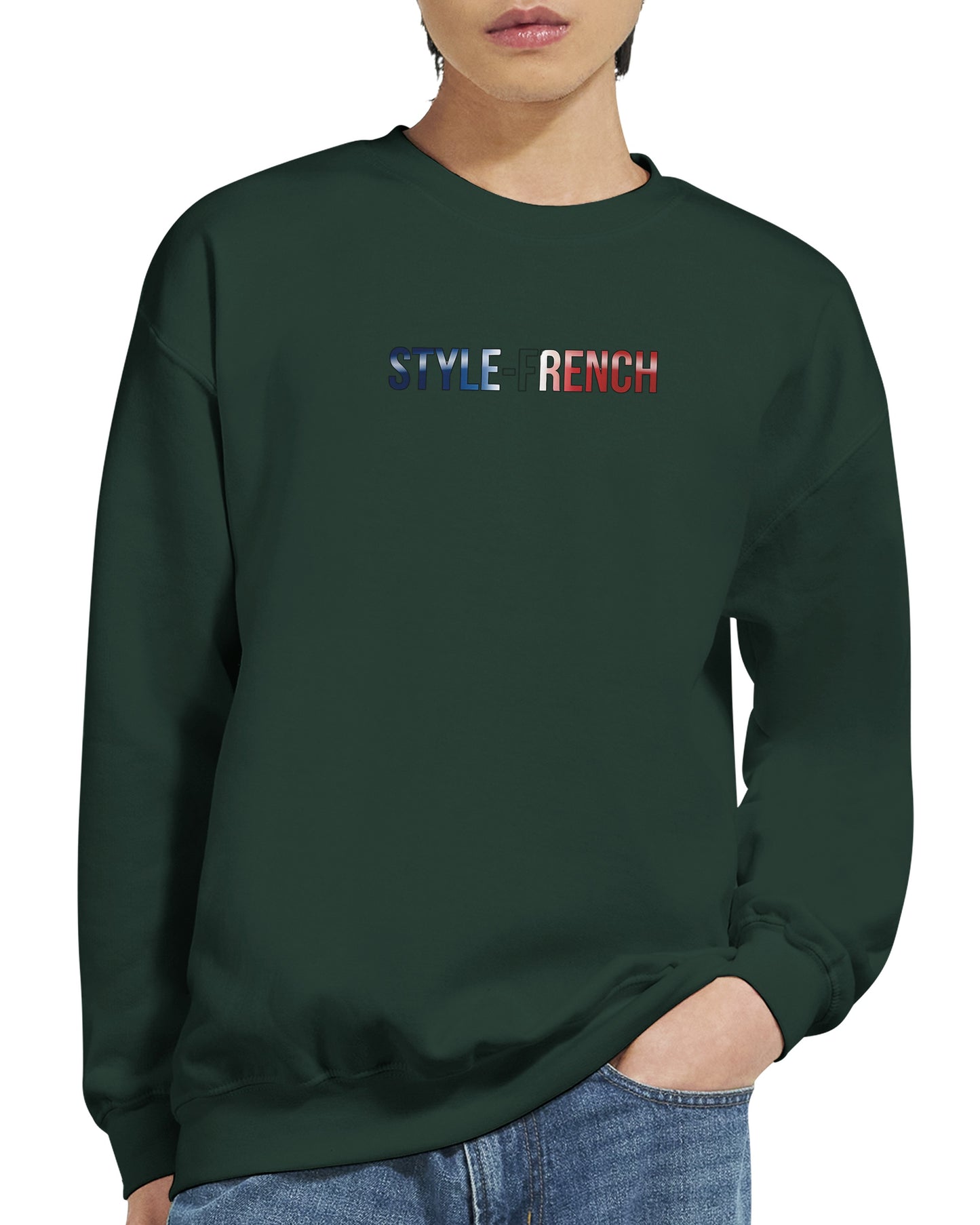 Sweat-shirt Homme Né en France - Confort Premium et Coupe Classique