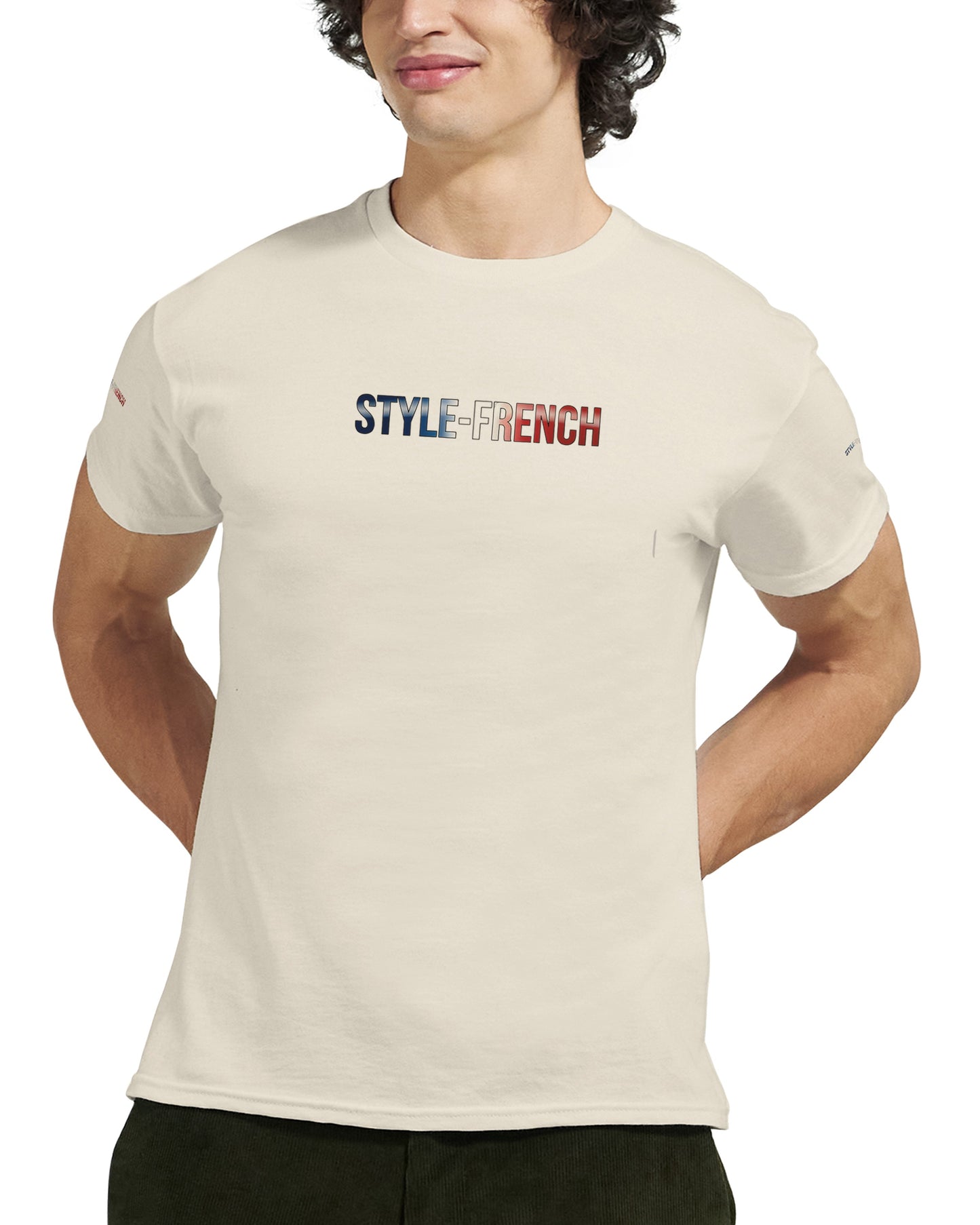 T-Shirt vive la France Herren dick Rundhals | Gildan® 5000