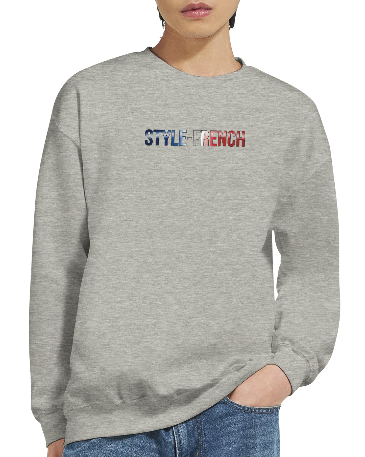 Sweat-shirt Homme Né en France - Confort Premium et Coupe Classique