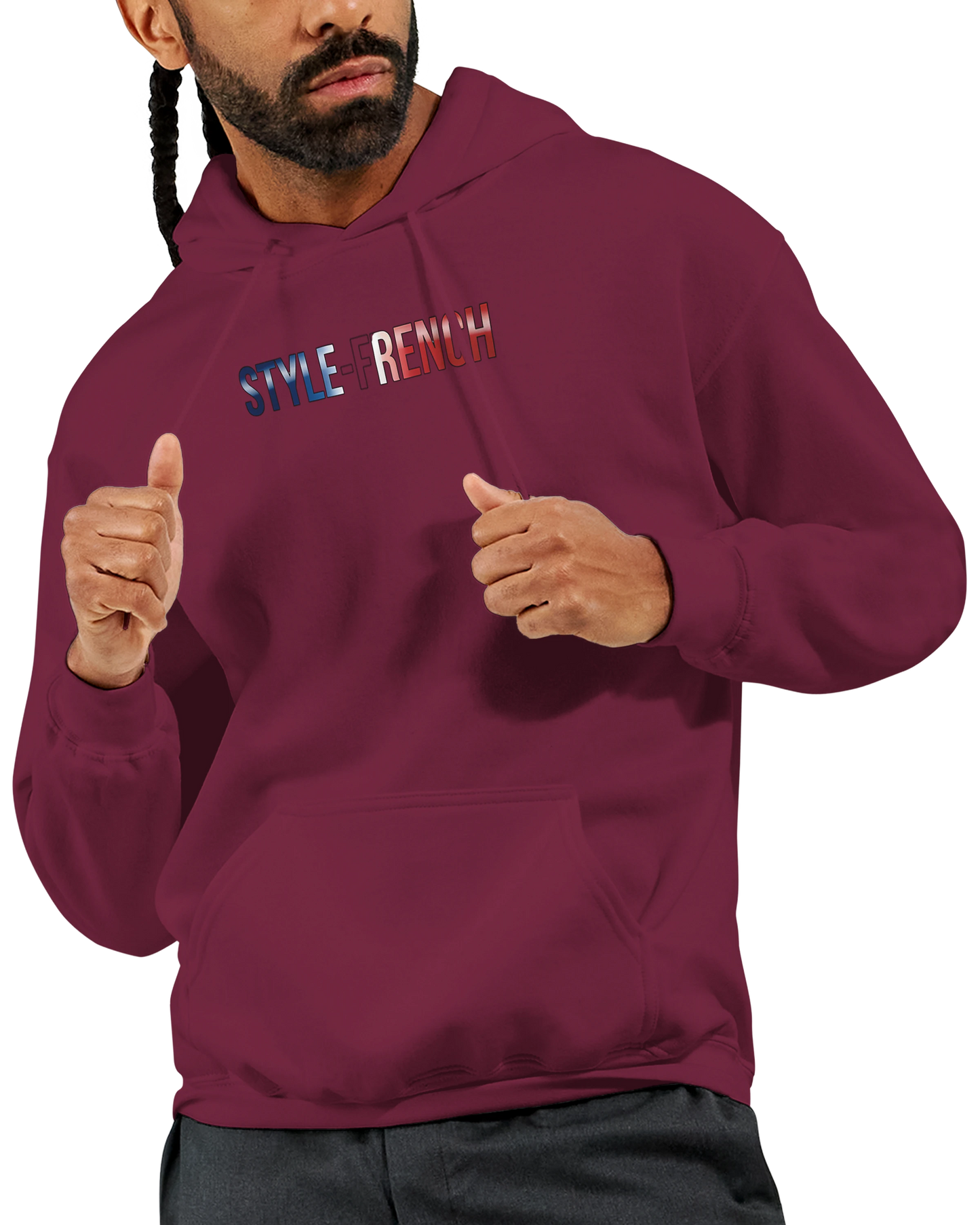 "The people don't give up" hoodie - classic French style for men | Gildan® 18500