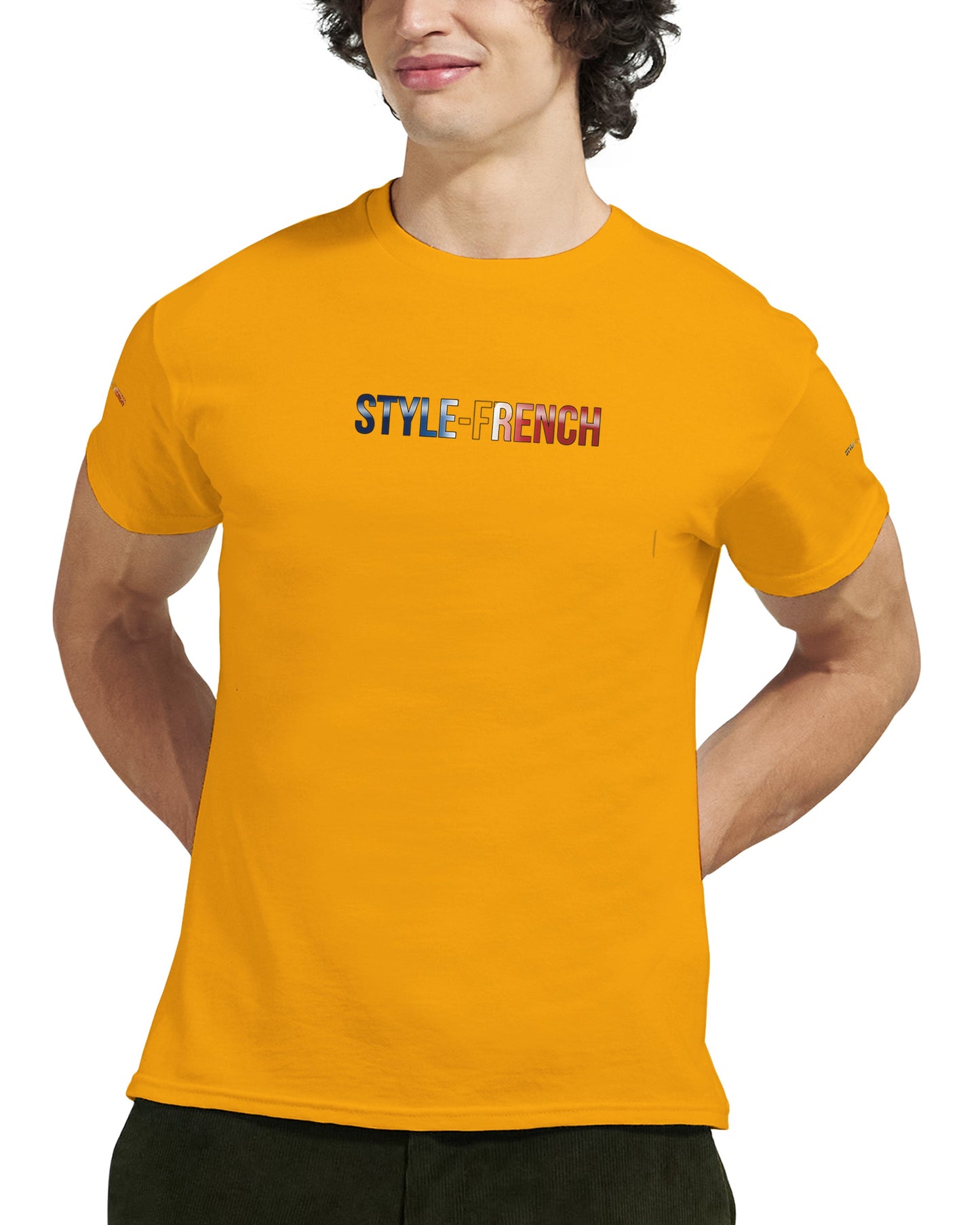 T-Shirt vive la France Herren dick Rundhals | Gildan® 5000