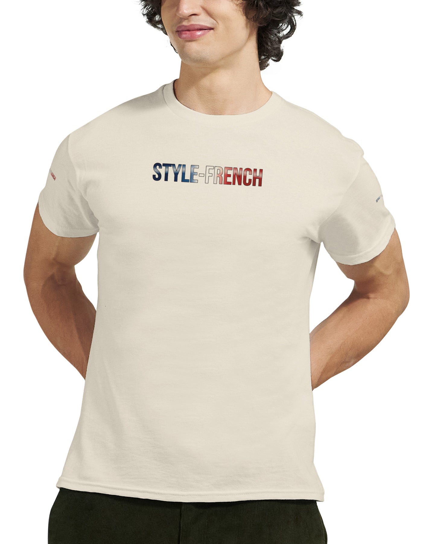T-Shirt in Frankreich geboren dick rundhals | Gildan® 5000