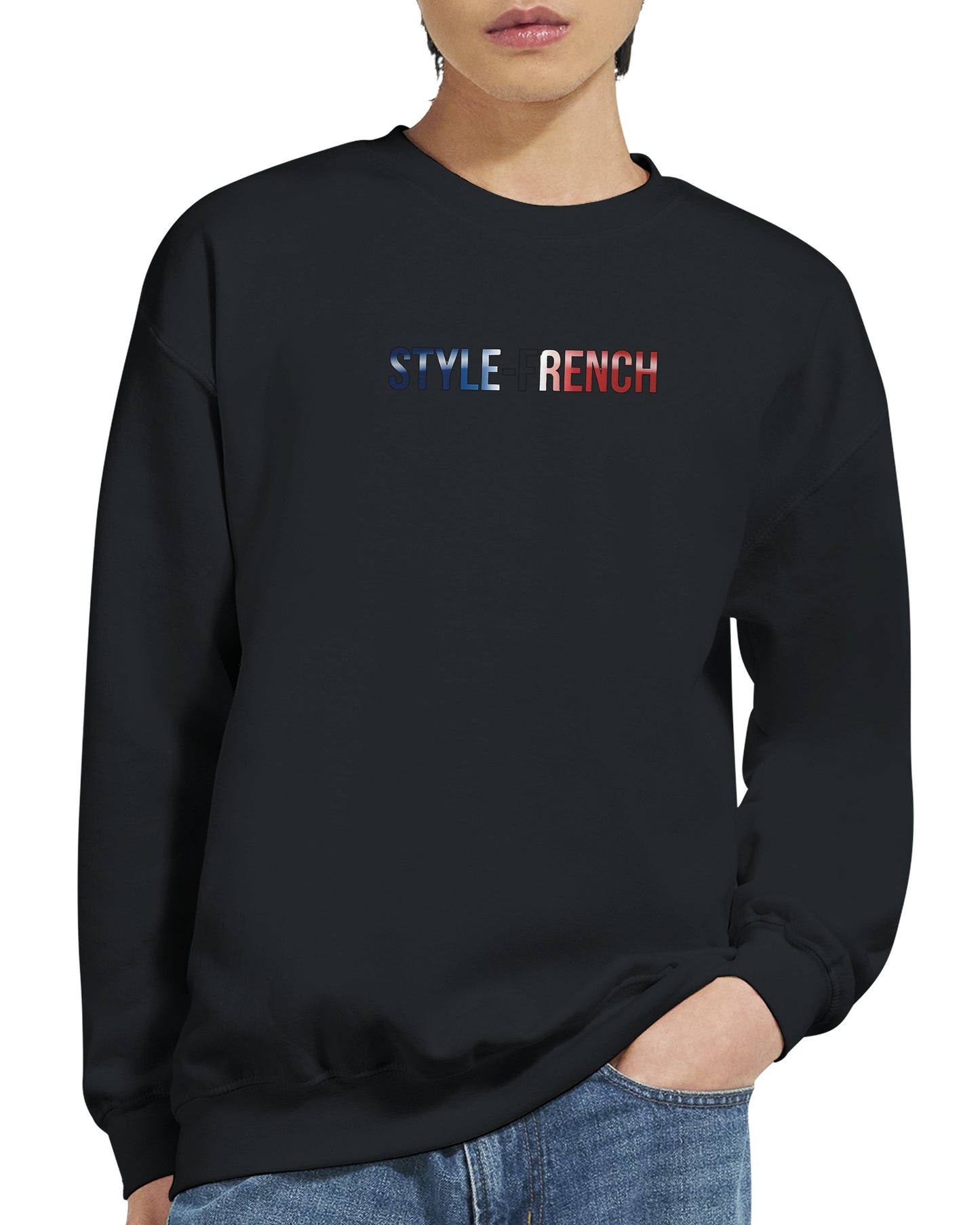 Sweat-shirt Homme Né en France - Confort Premium et Coupe Classique