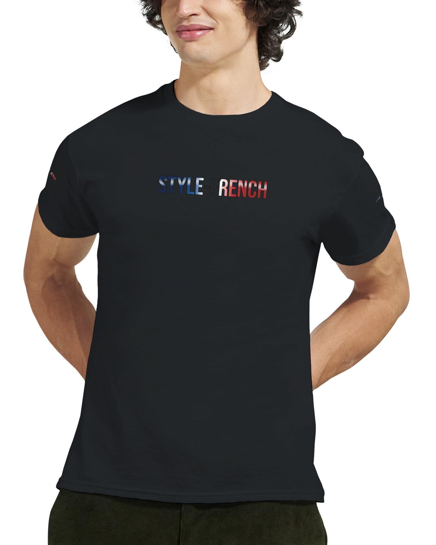 T-Shirt vive la France Herren dick Rundhals | Gildan® 5000