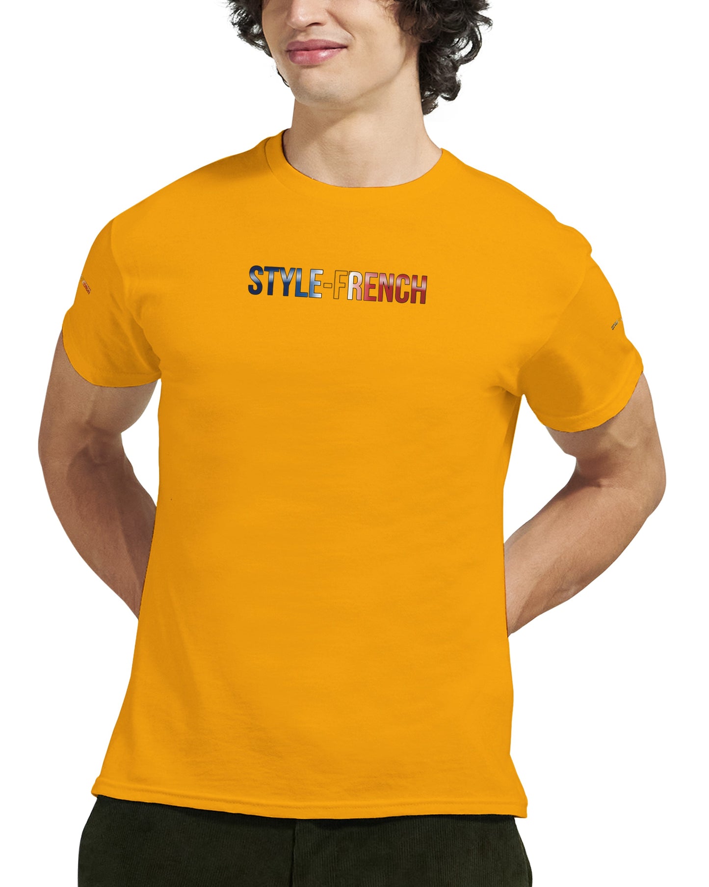 T-Shirt in Frankreich geboren dick rundhals | Gildan® 5000