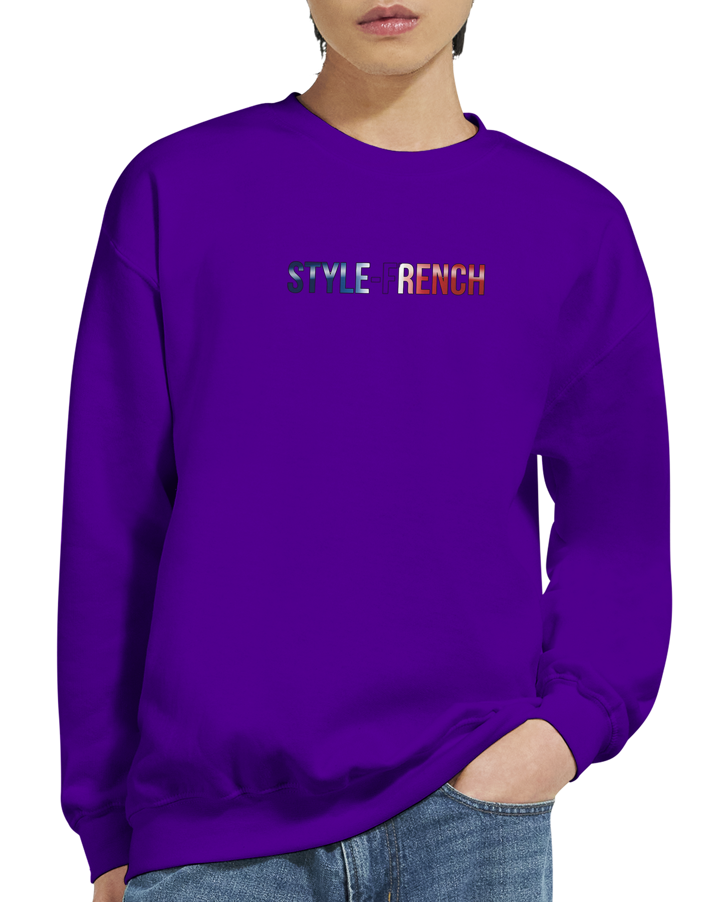 Unisex-Sweatshirt Auvergne-Rhône-Alpes klassisch Rundhals | Gildan® 18000