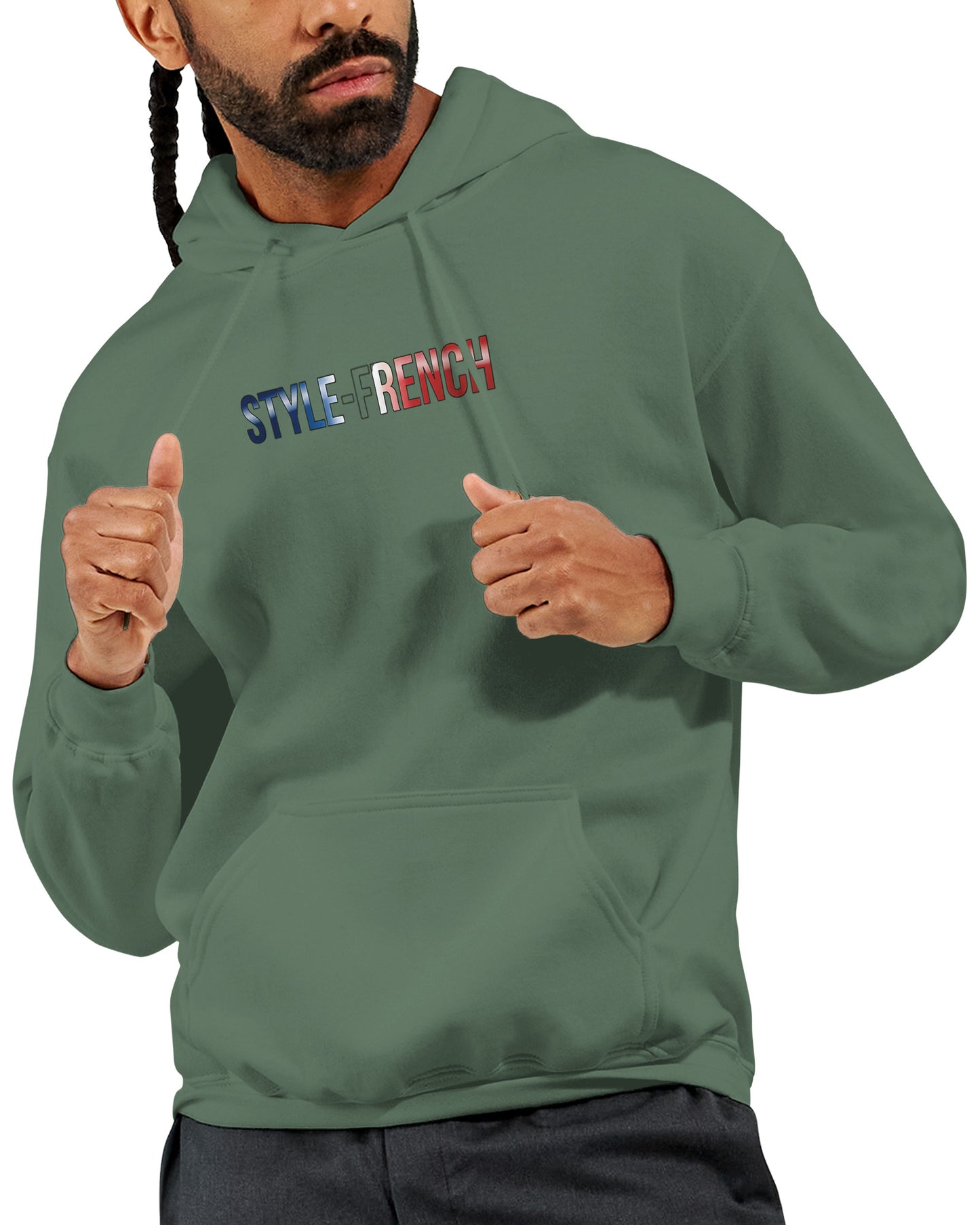 Sweat à Capuche Homme « Né en France » – Premium Confort et Style