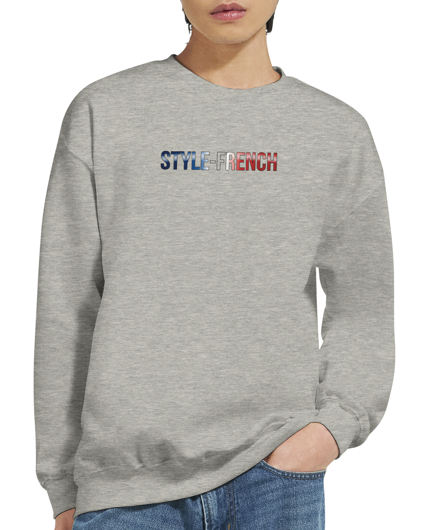 Unisex-Sweatshirt Nantes Stadt Frankreich klassisch Rundhals | Gildan® 18000