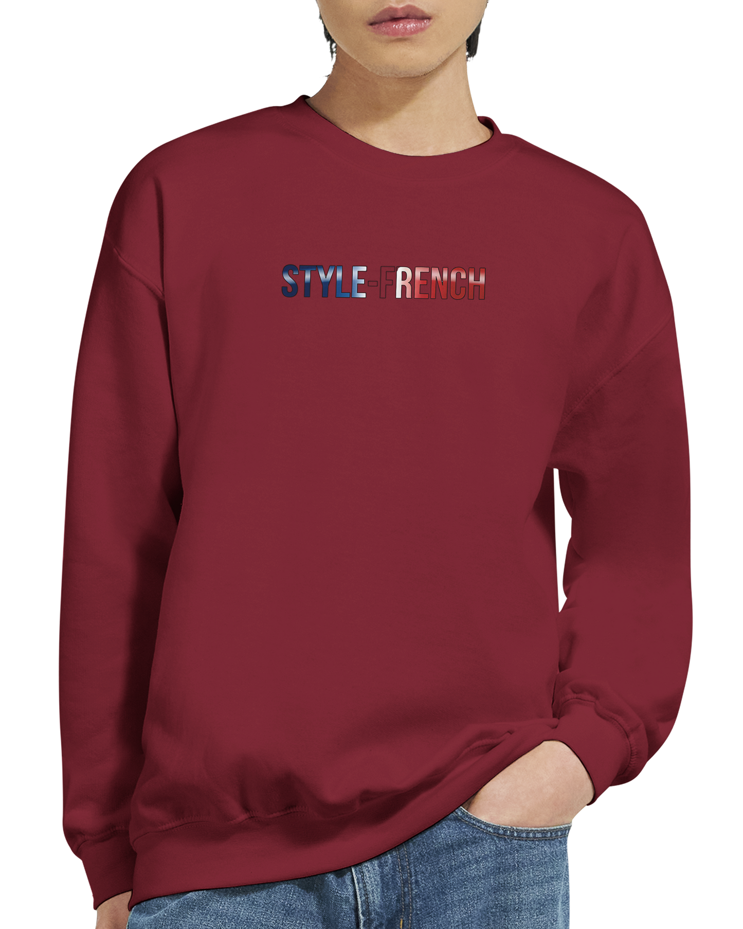 Unisex-Sweatshirt Nantes Stadt Frankreich klassisch Rundhals | Gildan® 18000