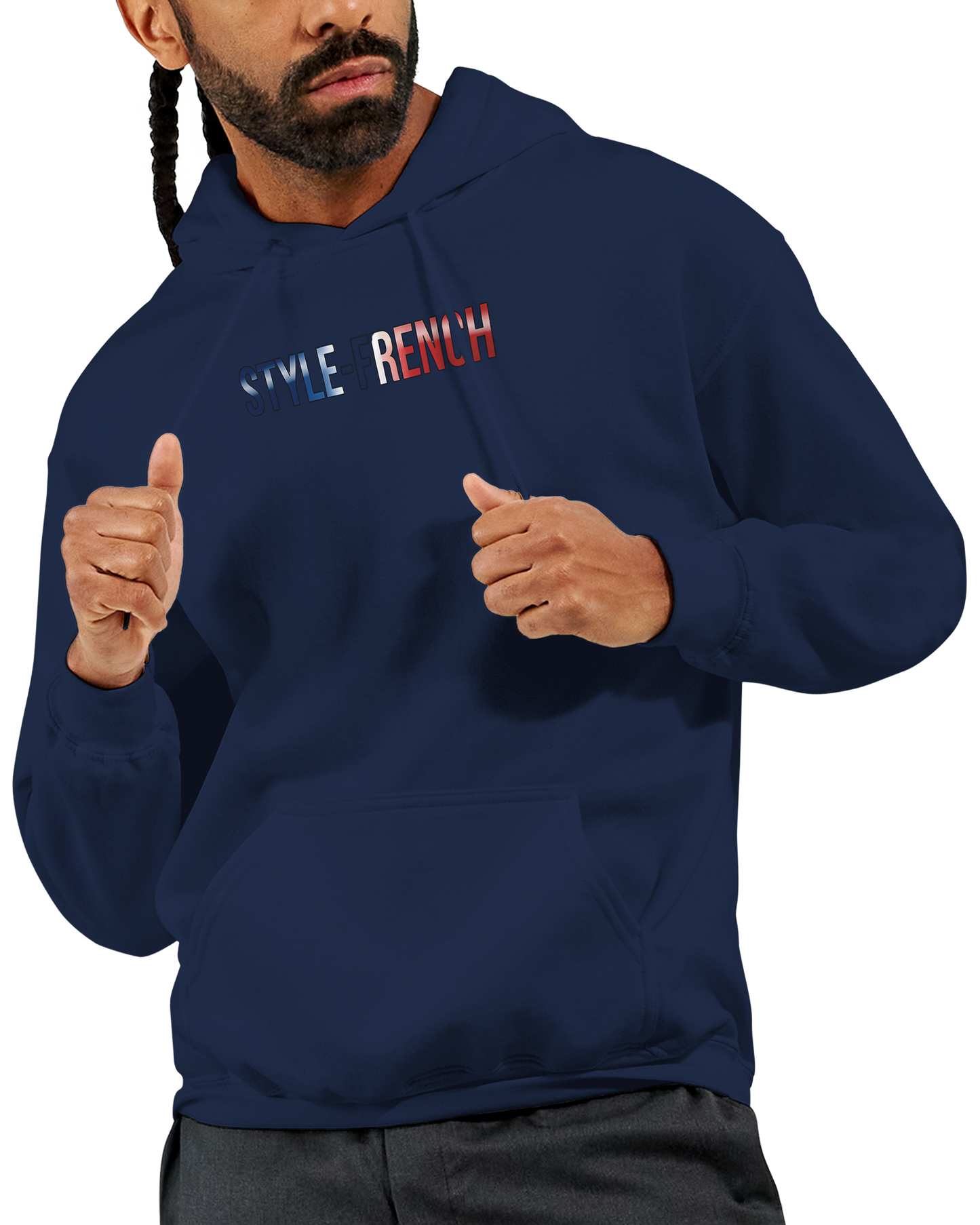 "The people don't give up" hoodie - classic French style for men | Gildan® 18500