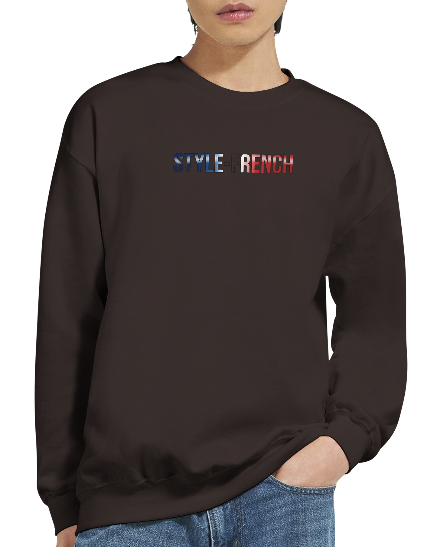 Sweatshirt „Chauvin und stolz darauf zu sein“ im klassischen französischen Rundhals-Stil | Gildan® 18000